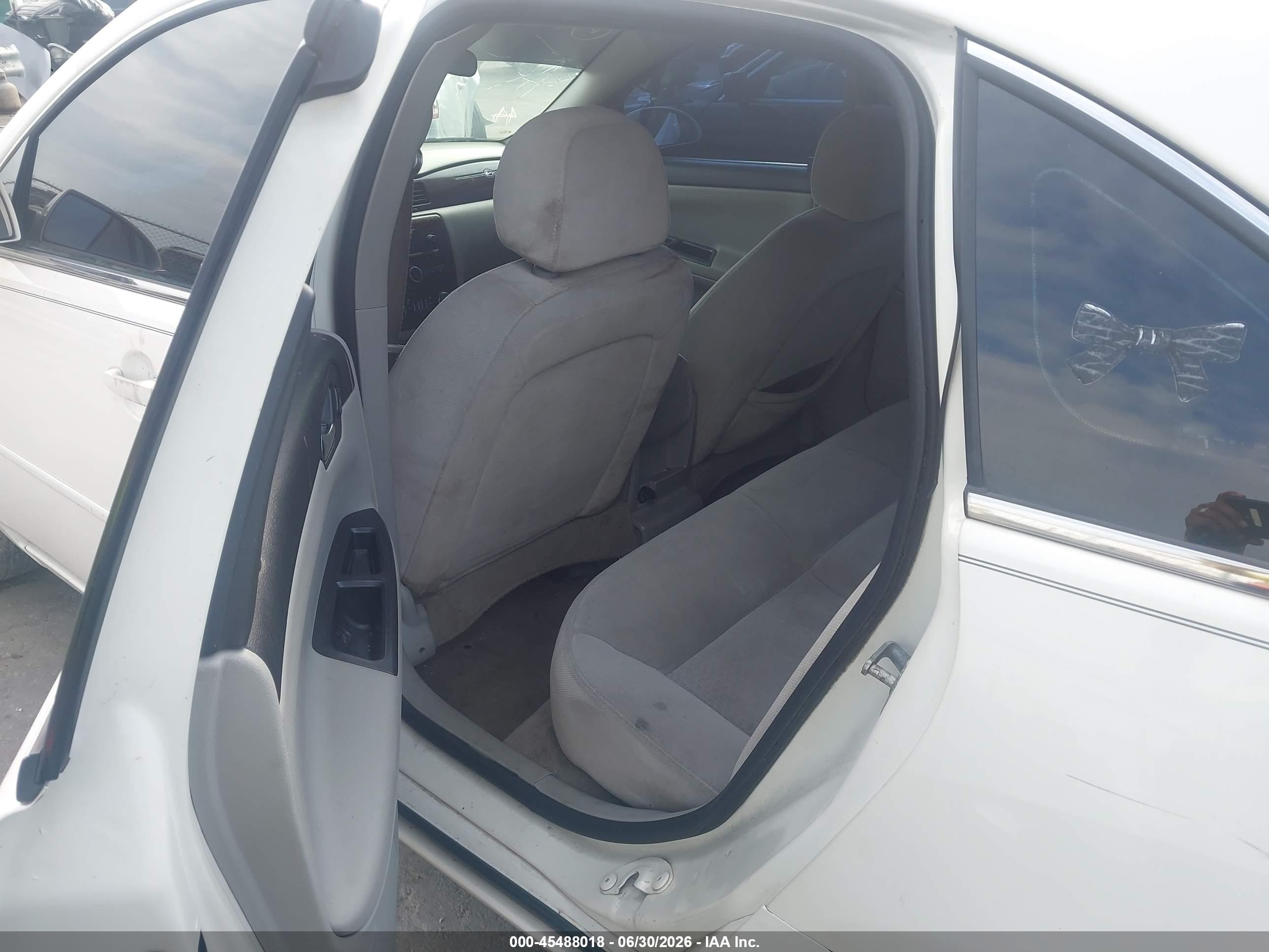 2007 Chevrolet Impala 3.5l Lt White vin: 2G1WT58N579235095