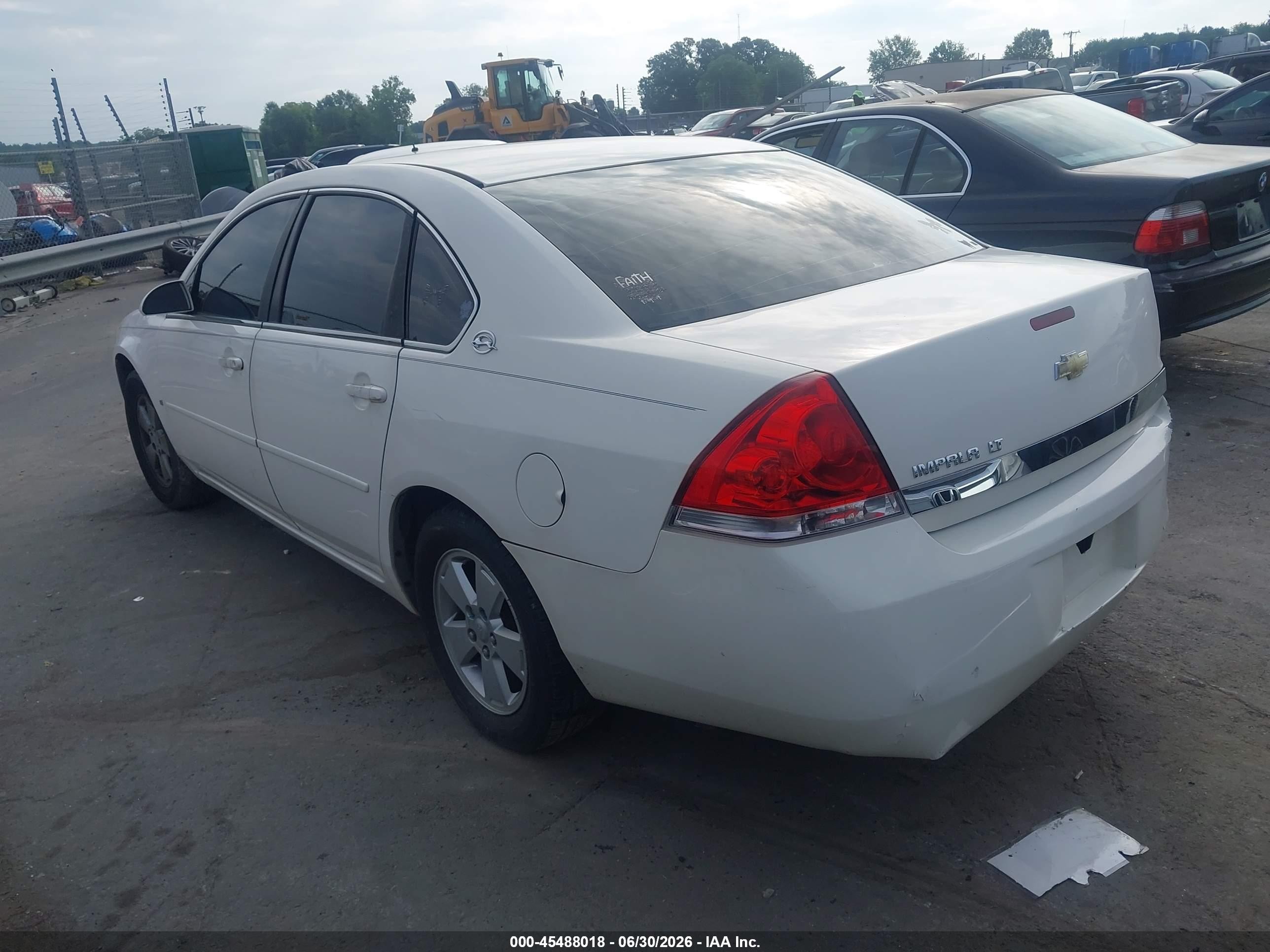 2007 Chevrolet Impala 3.5l Lt White vin: 2G1WT58N579235095