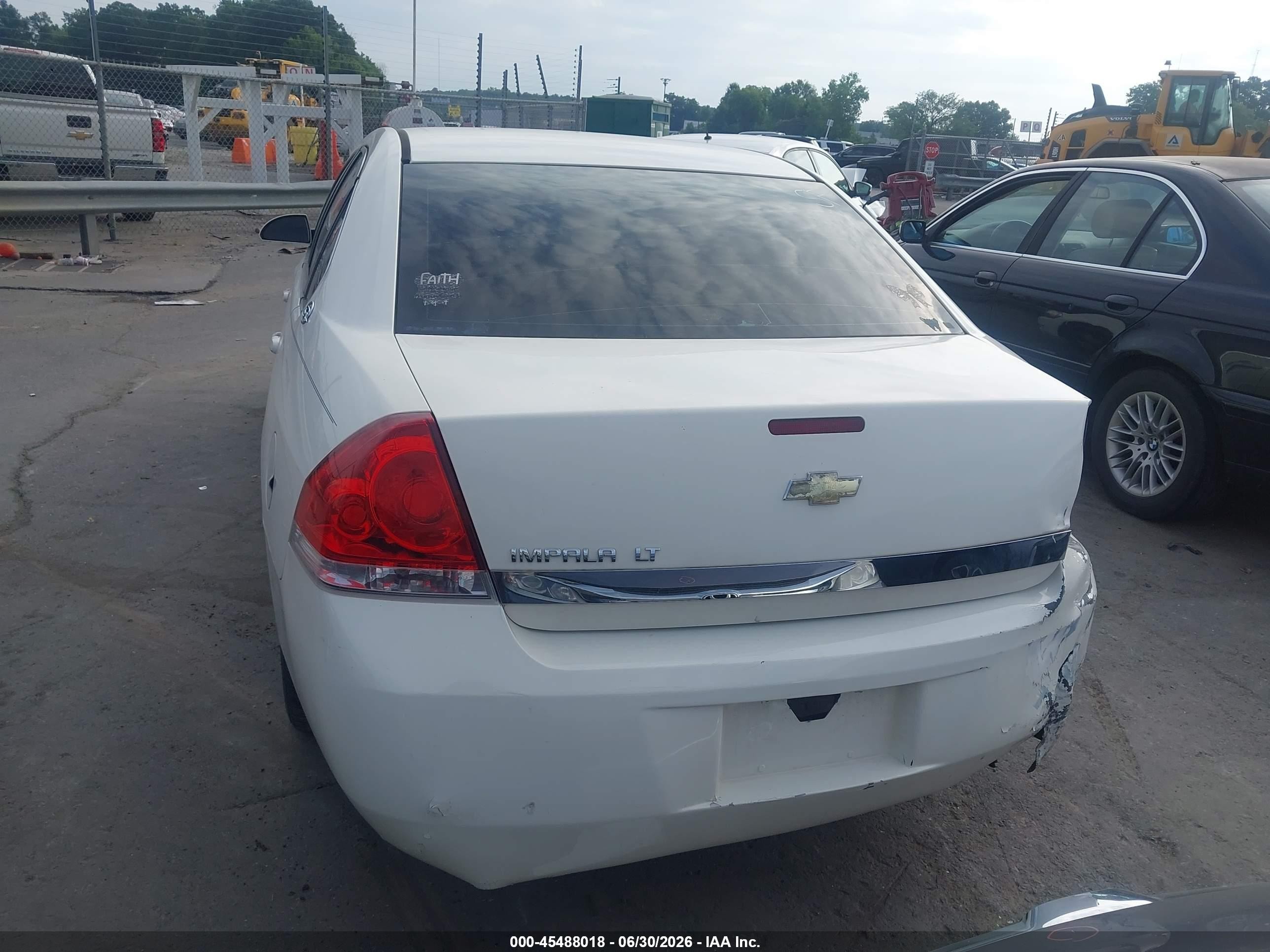 2007 Chevrolet Impala 3.5l Lt White vin: 2G1WT58N579235095