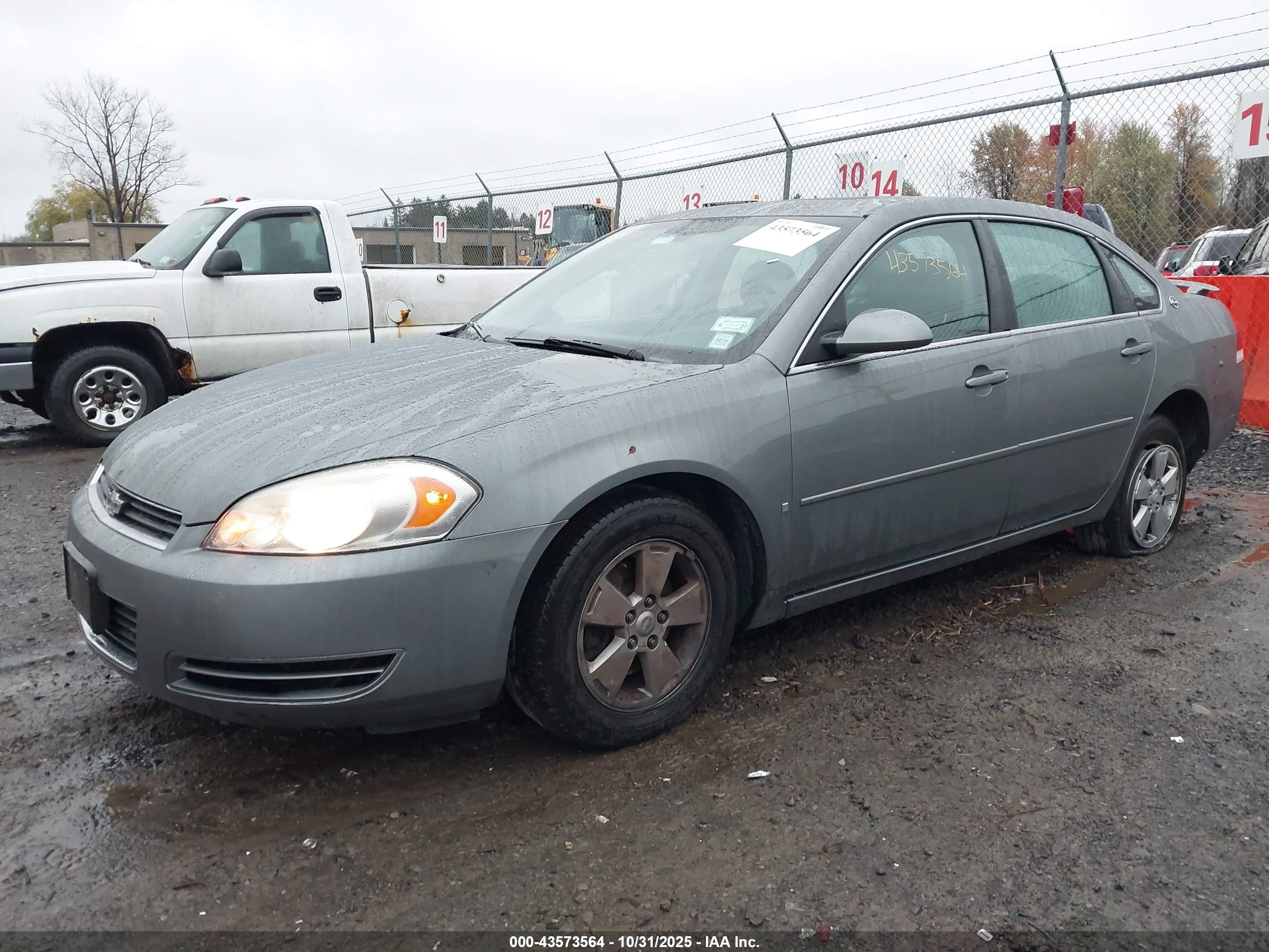 2008 Chevrolet Impala Lt Silver vin: 2G1WT58N581300950