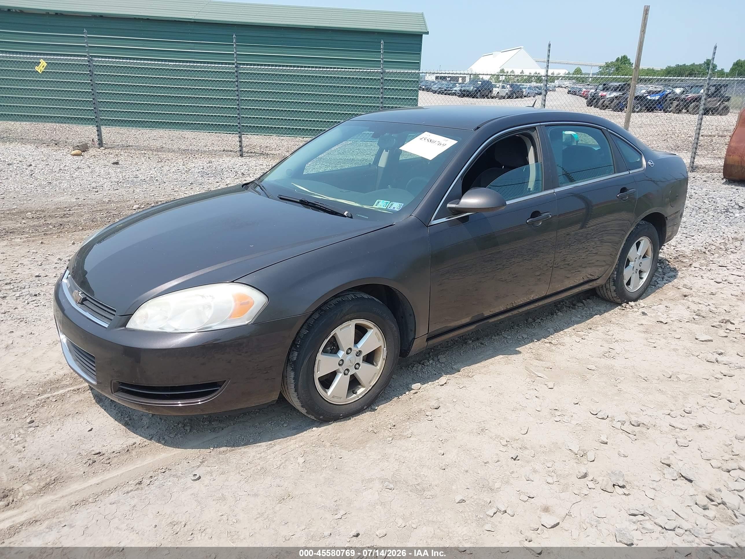 2008 Chevrolet Impala Lt Black vin: 2G1WT58N581378967