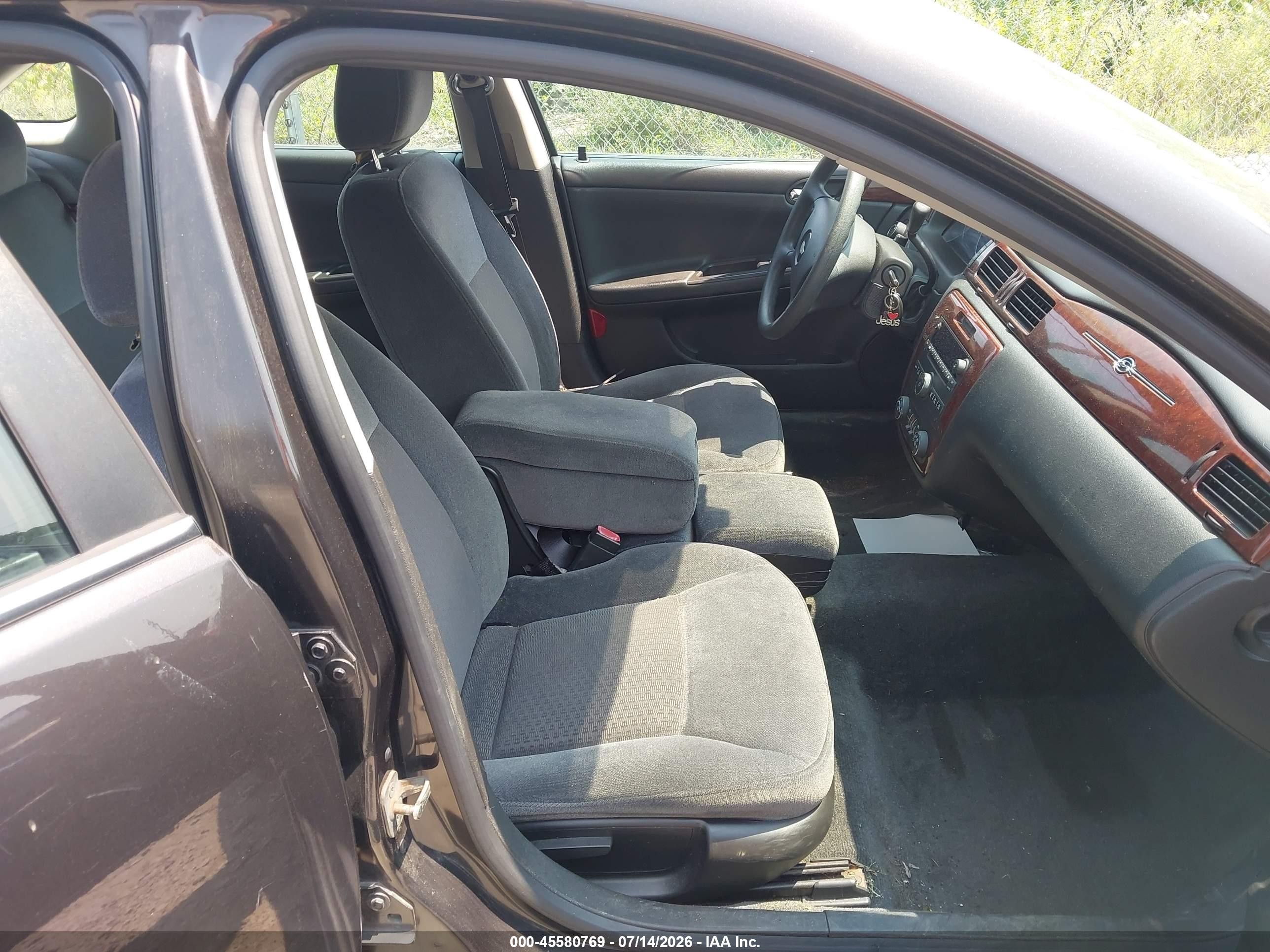 2008 Chevrolet Impala Lt Black vin: 2G1WT58N581378967