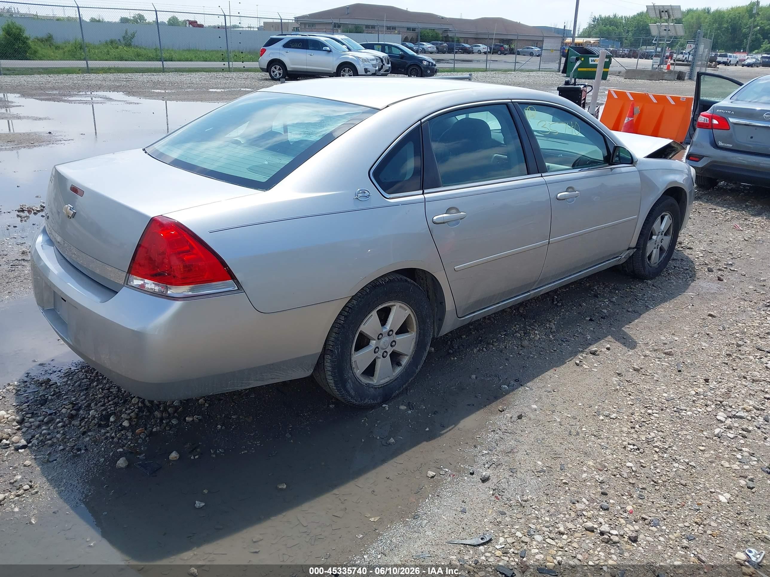 2008 Chevrolet Impala Lt Серебряный vin: 2G1WT58N589107649