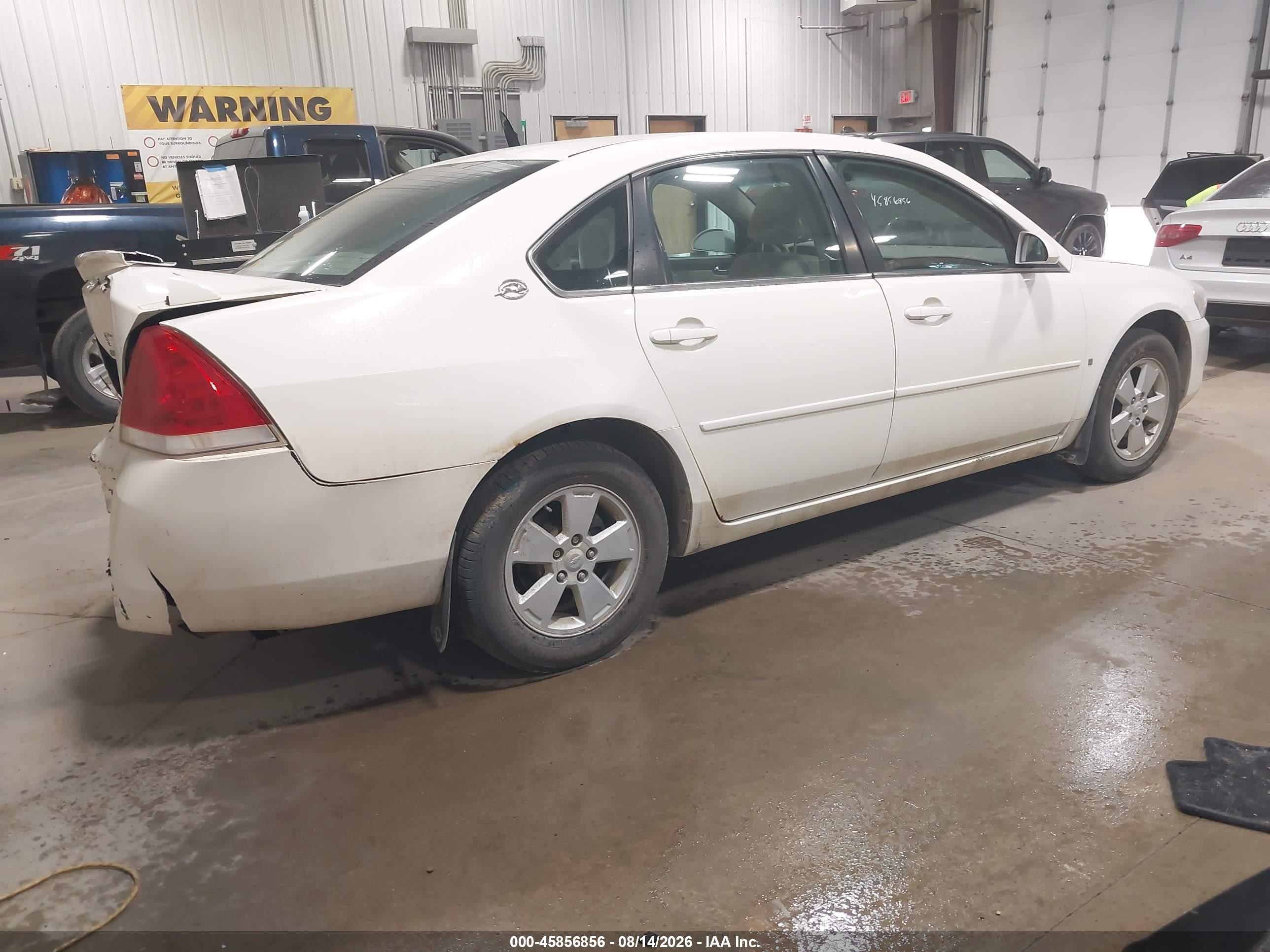 2008 Chevrolet Impala Lt White vin: 2G1WT58N589215835