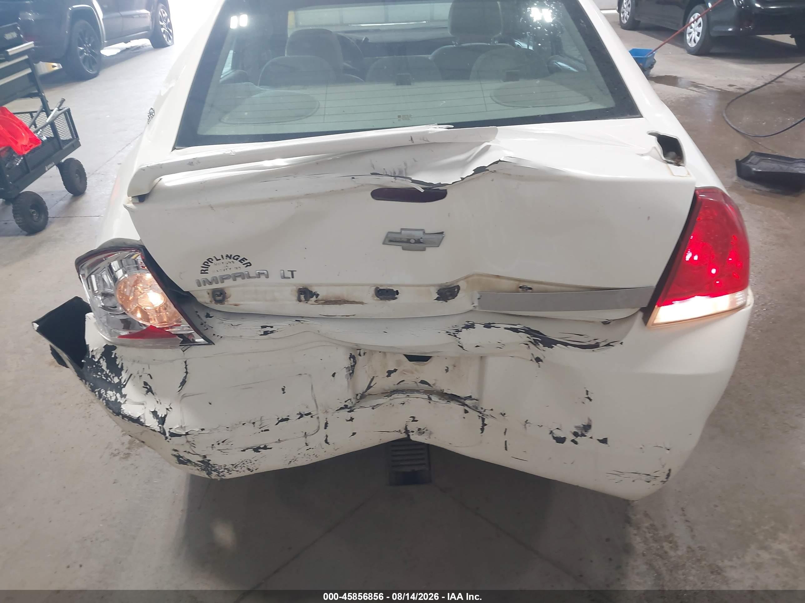 2008 Chevrolet Impala Lt White vin: 2G1WT58N589215835