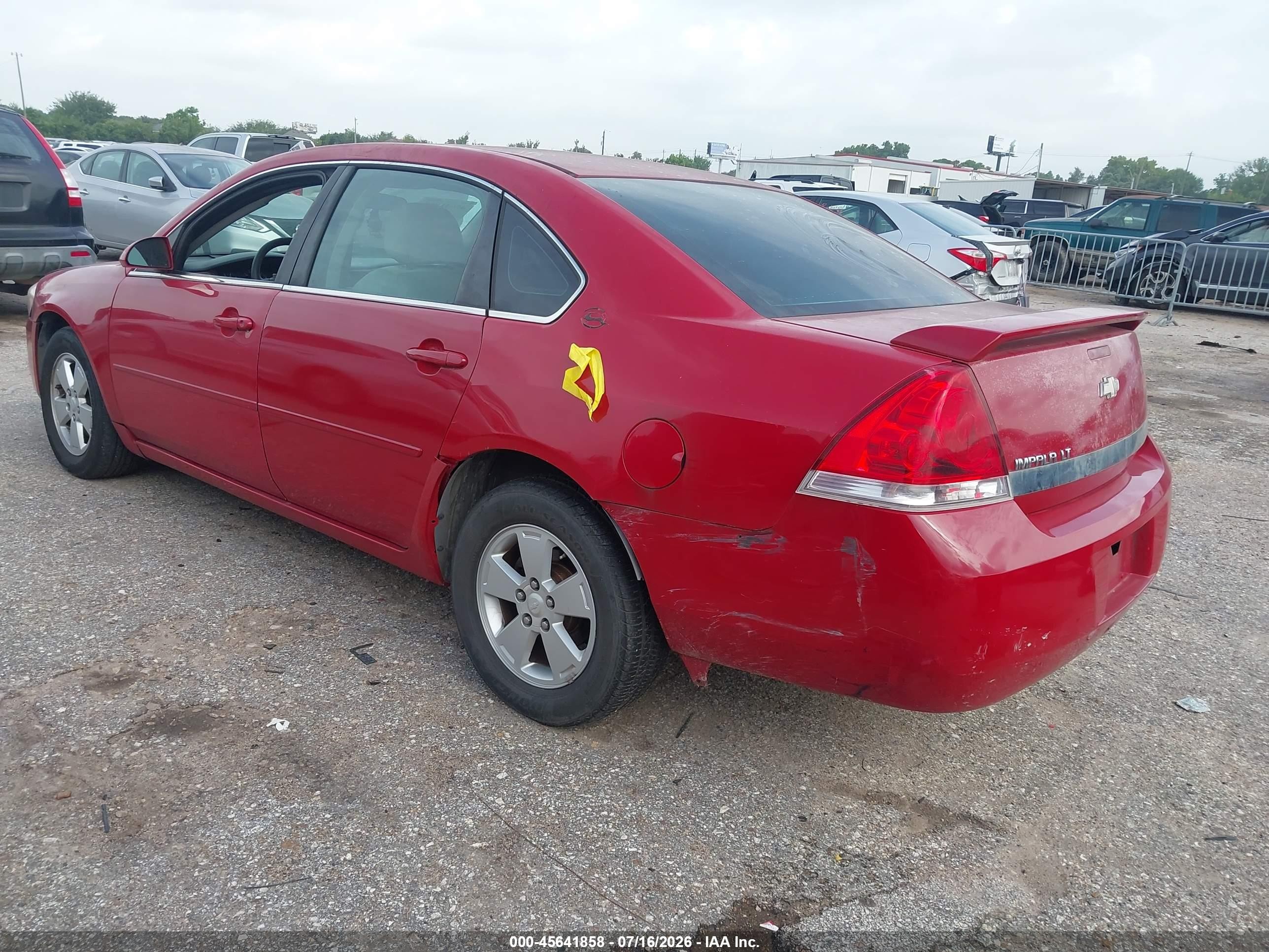 2008 Chevrolet Impala Lt Red vin: 2G1WT58N789257004