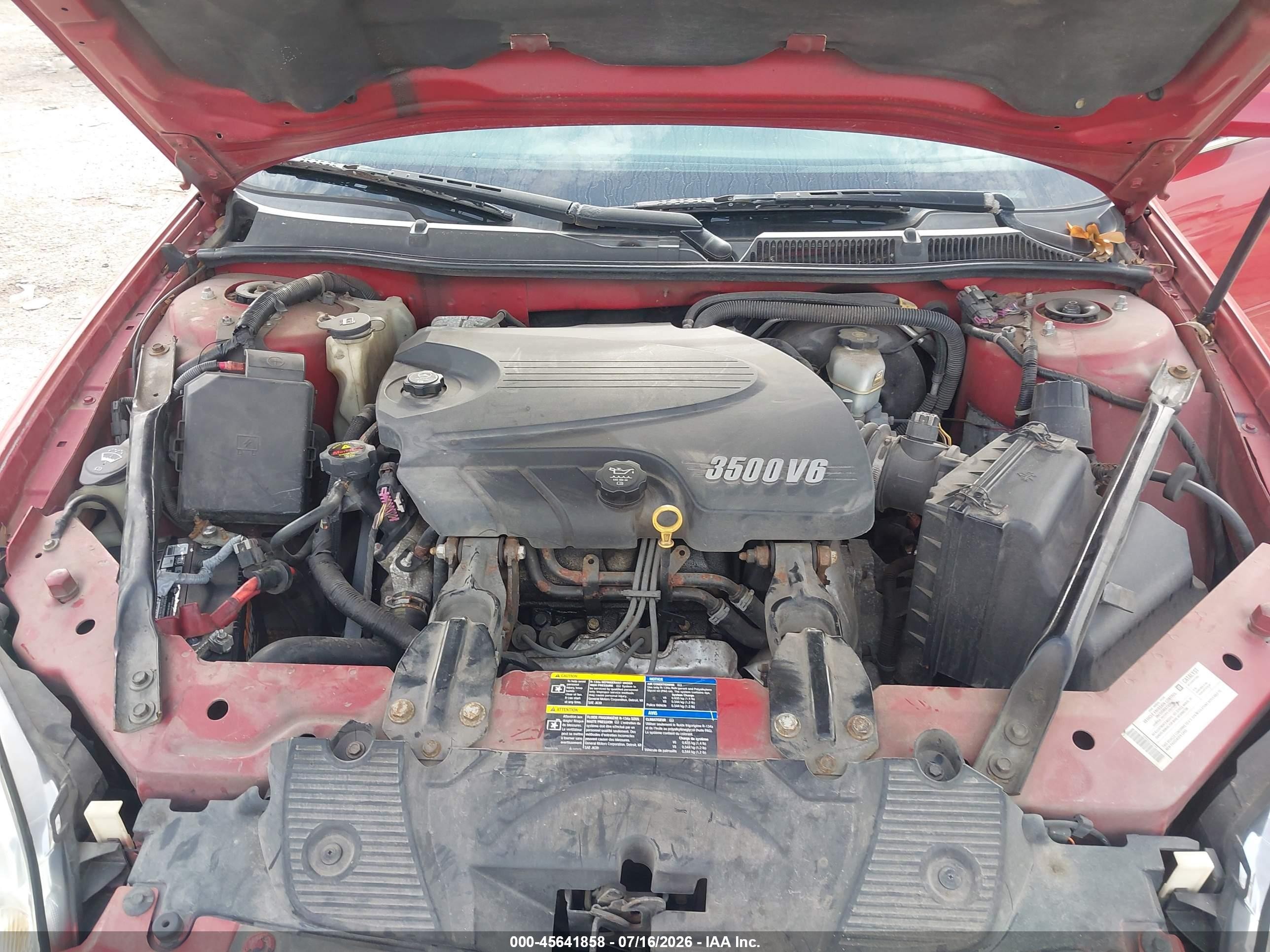 2008 Chevrolet Impala Lt Red vin: 2G1WT58N789257004