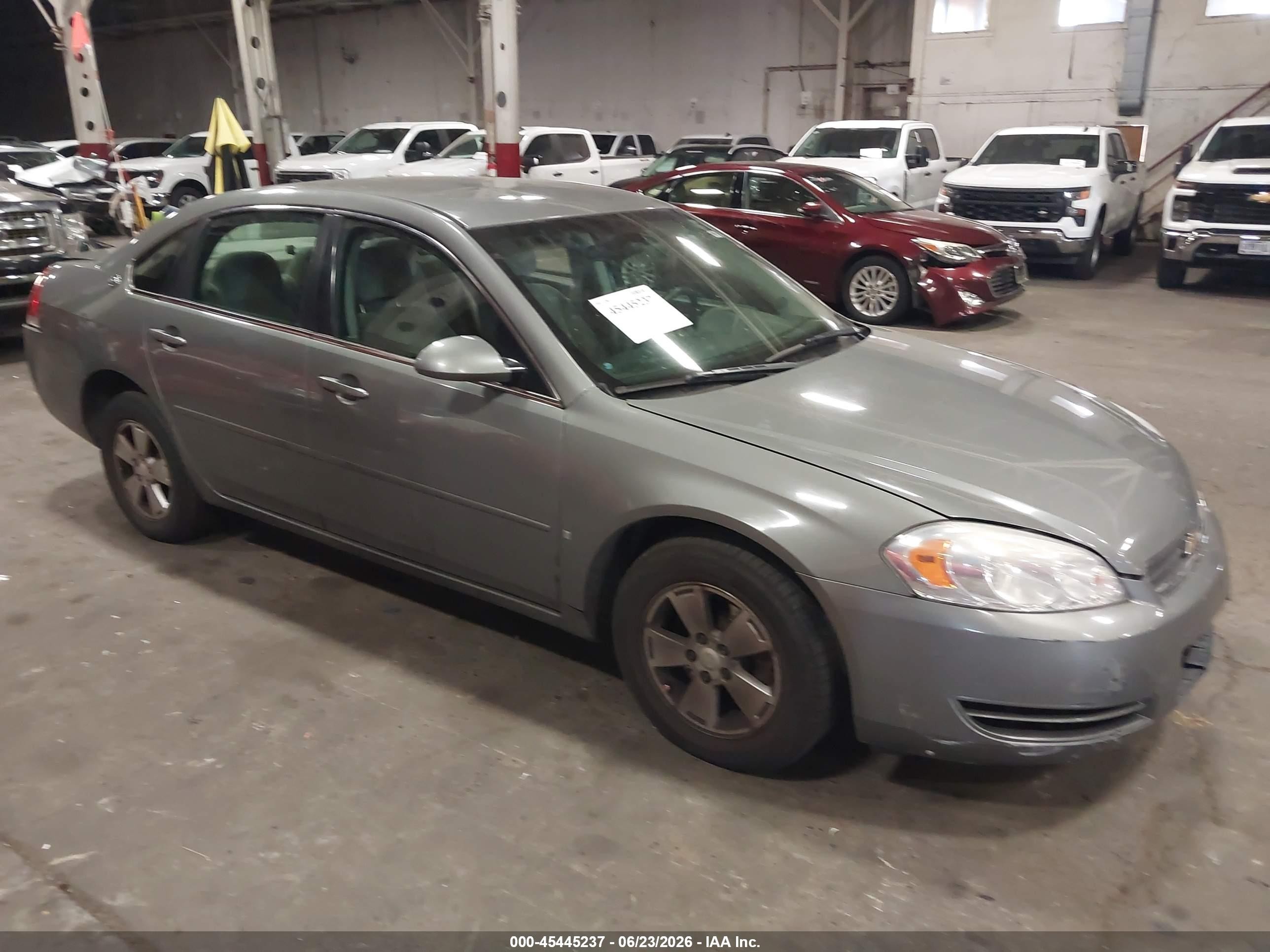 2007 Chevrolet Impala Lt Gray vin: 2G1WT58N879365145