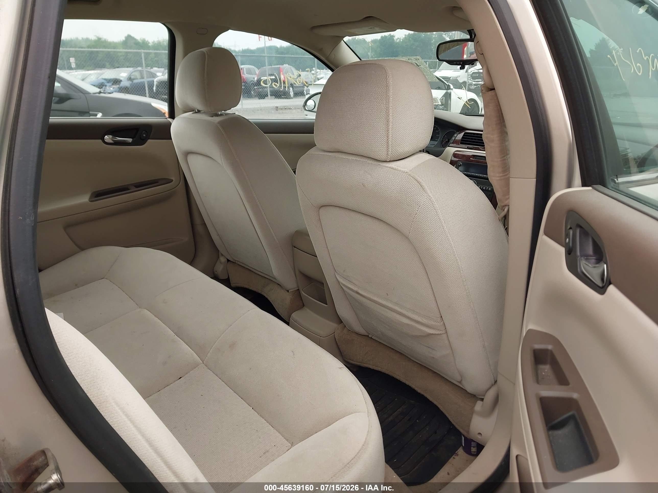 2008 Chevrolet Impala Lt Желто-коричневый vin: 2G1WT58N881276076