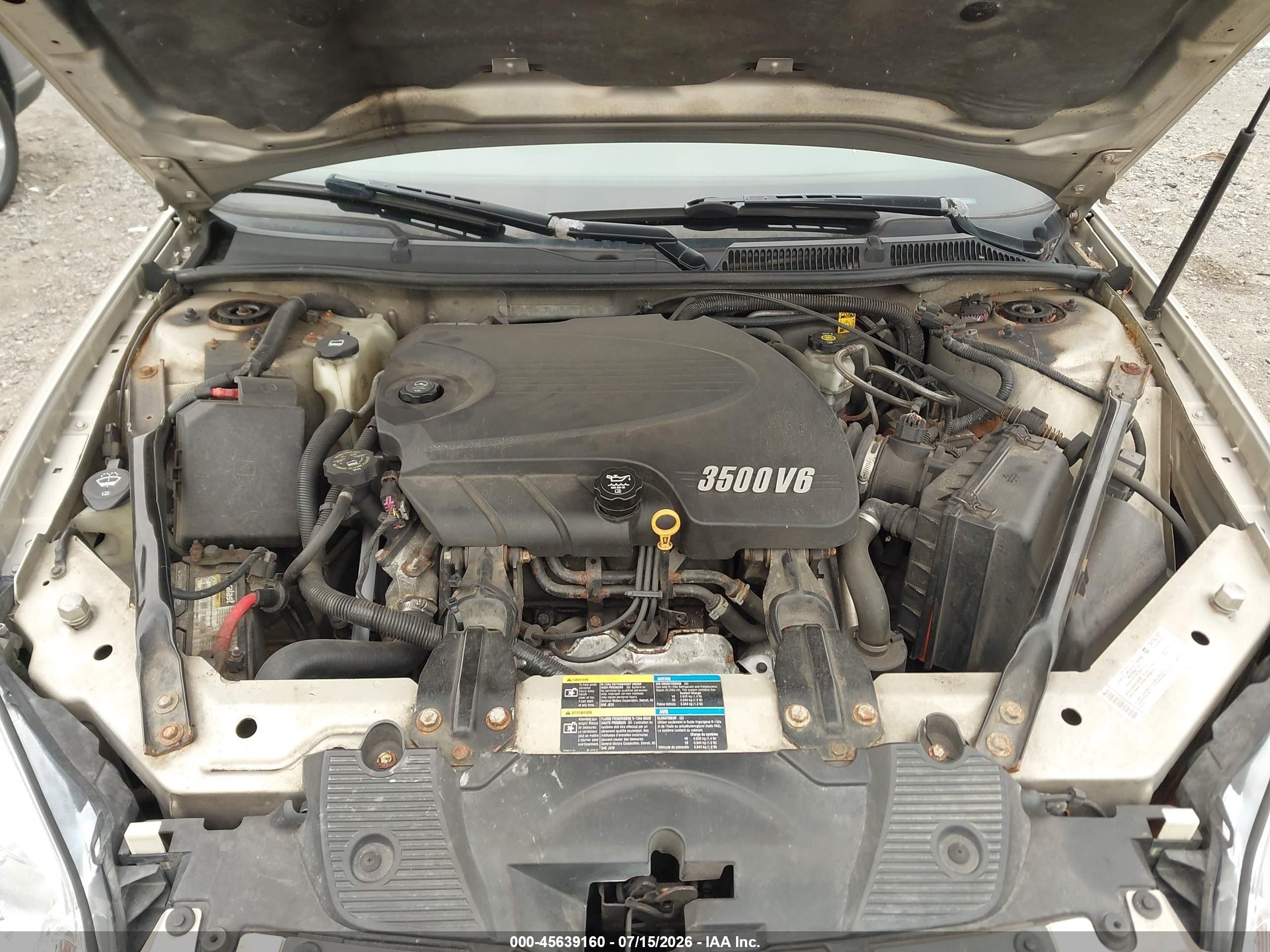 2008 Chevrolet Impala Lt Желто-коричневый vin: 2G1WT58N881276076