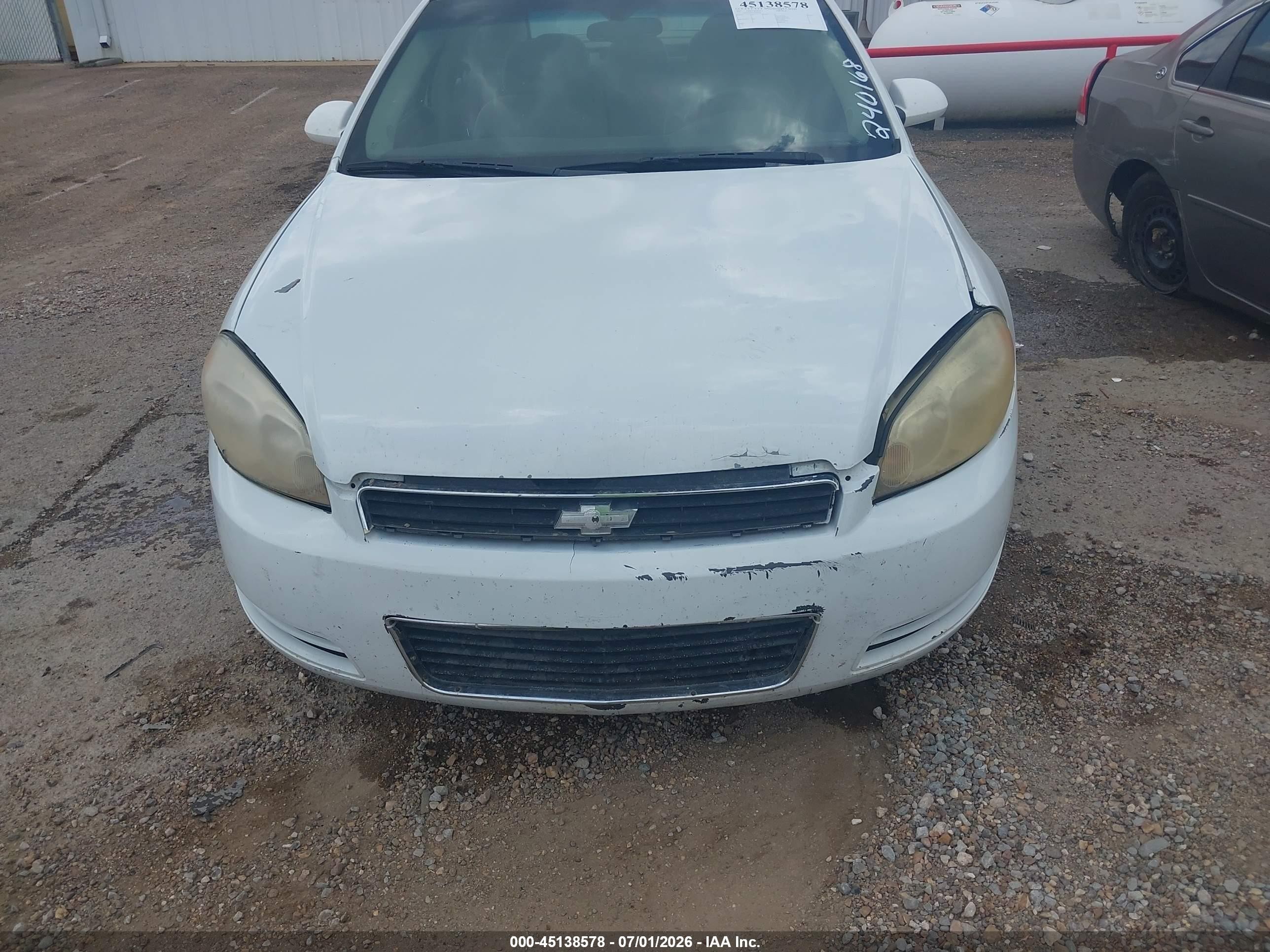 2007 Chevrolet Impala Lt White vin: 2G1WT58N979240168