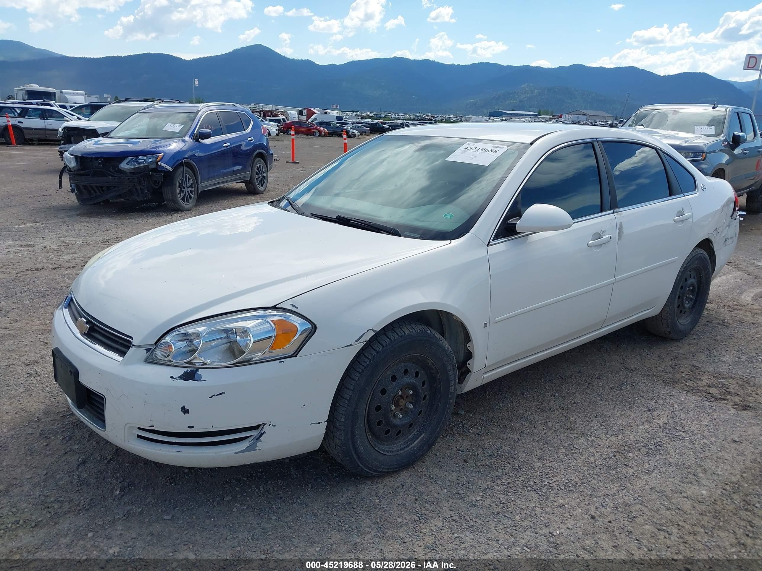 2008 Chevrolet Impala Lt White vin: 2G1WT58N989147622