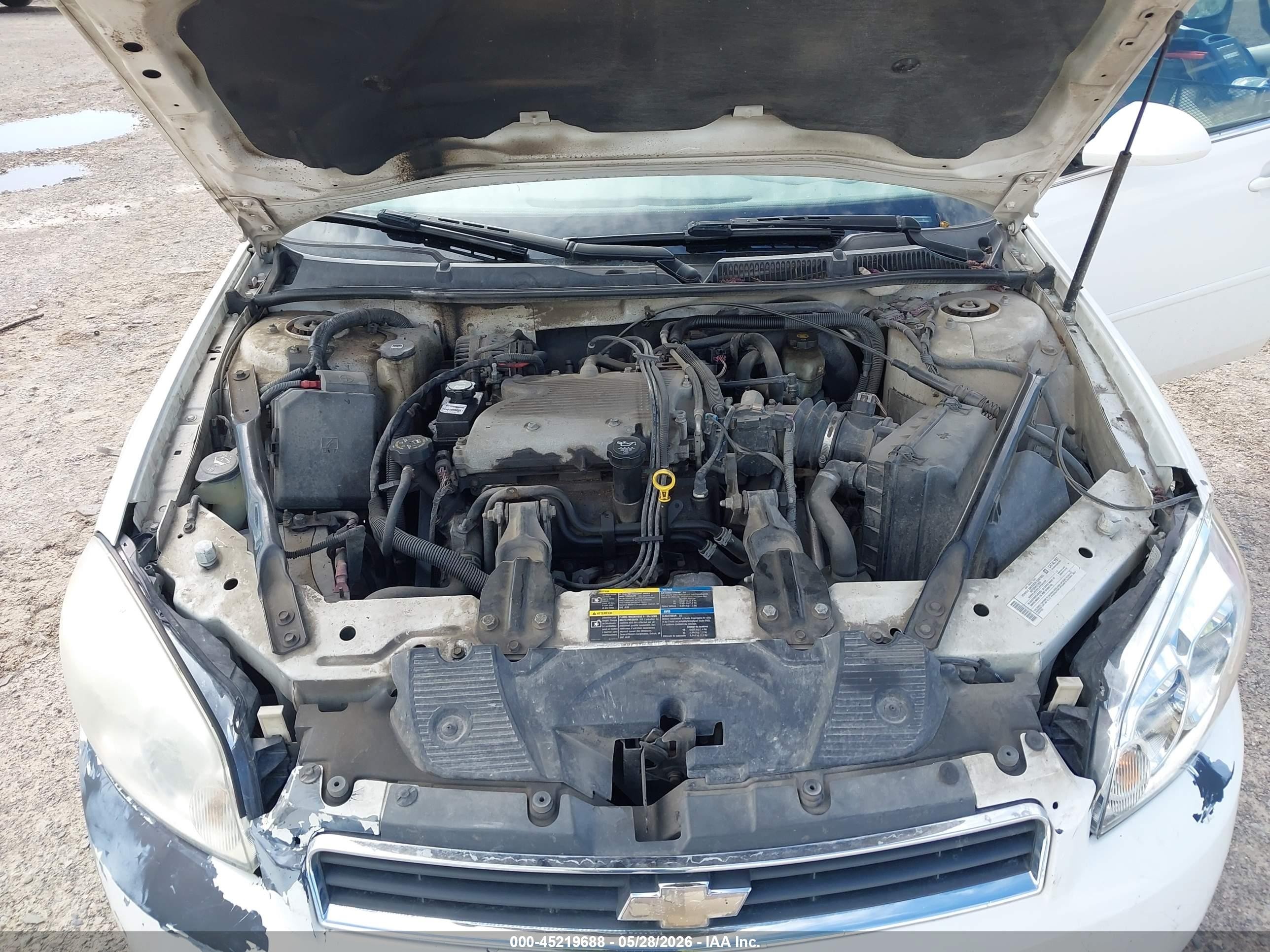 2008 Chevrolet Impala Lt White vin: 2G1WT58N989147622