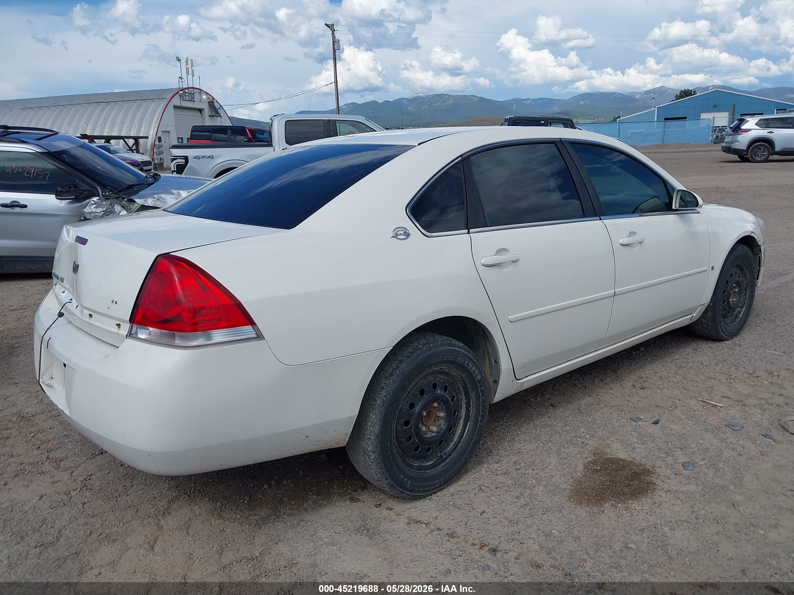 2008 Chevrolet Impala Lt White vin: 2G1WT58N989147622