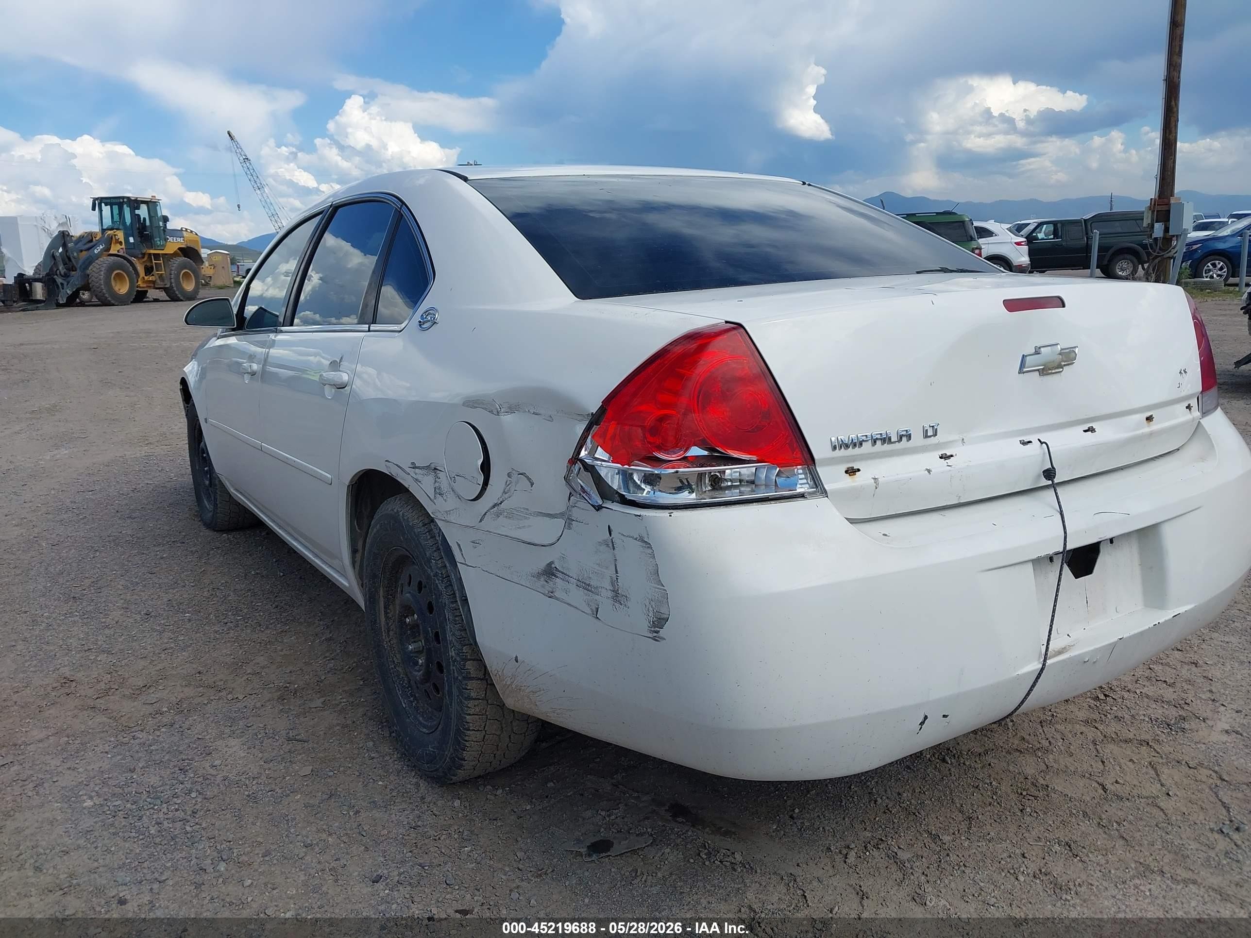 2008 Chevrolet Impala Lt White vin: 2G1WT58N989147622