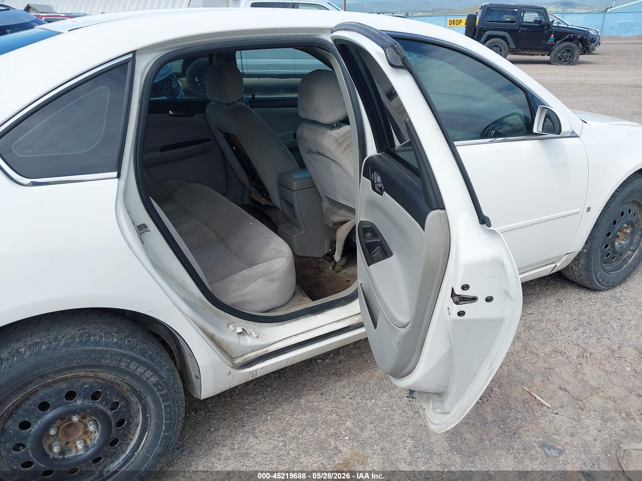 2008 Chevrolet Impala Lt White vin: 2G1WT58N989147622