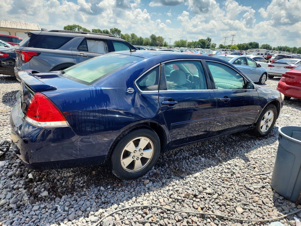 2007 Chevrolet Impala Lt Blue vin: 2G1WT58NX79327111