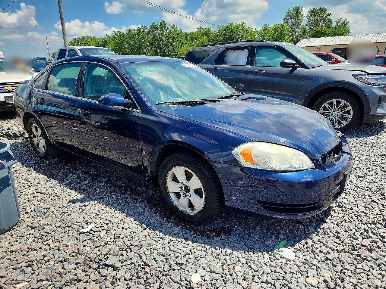 2007 Chevrolet Impala Lt Blue vin: 2G1WT58NX79327111