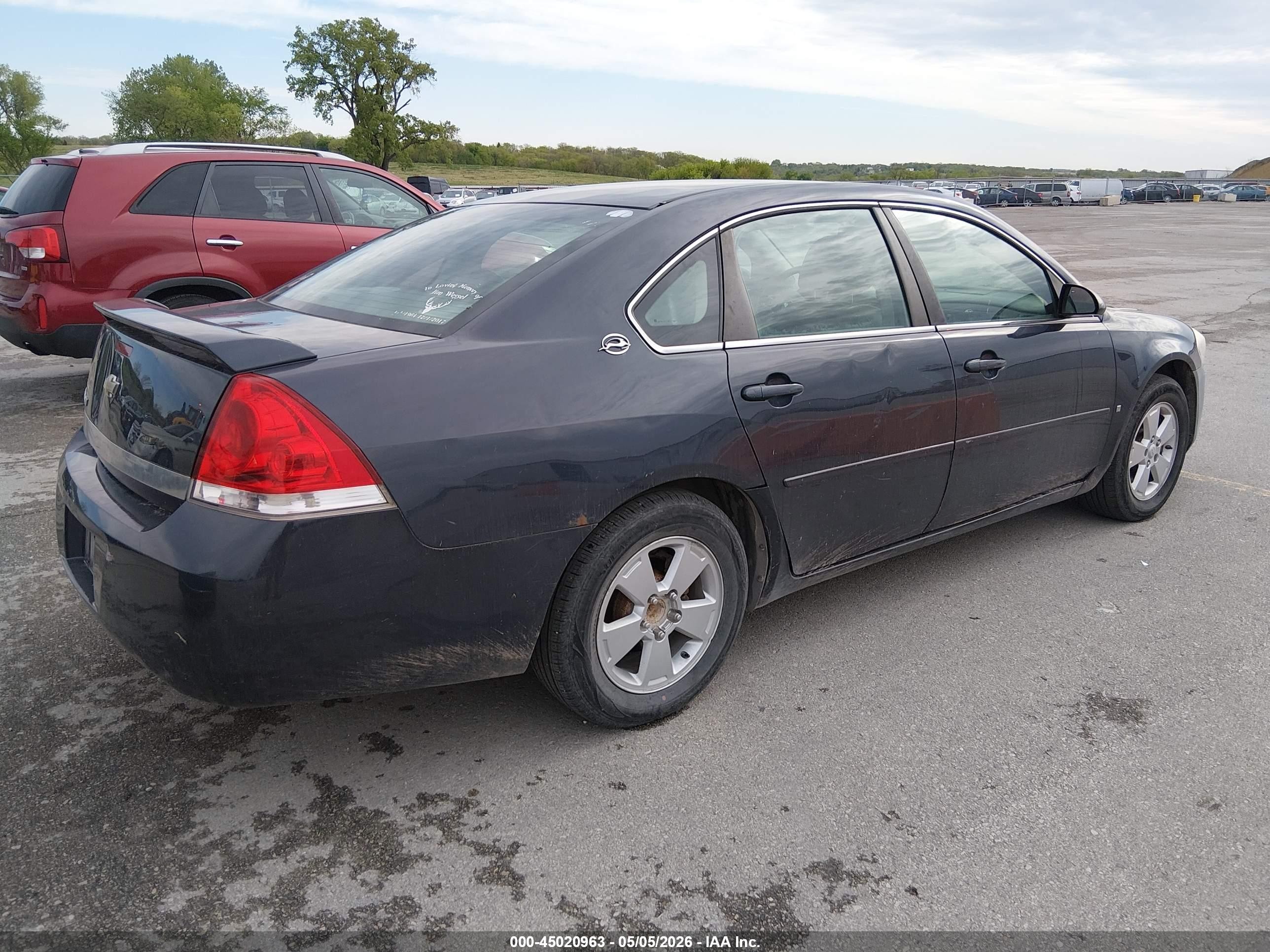 2008 Chevrolet Impala Lt Gray vin: 2G1WT58NX81221757
