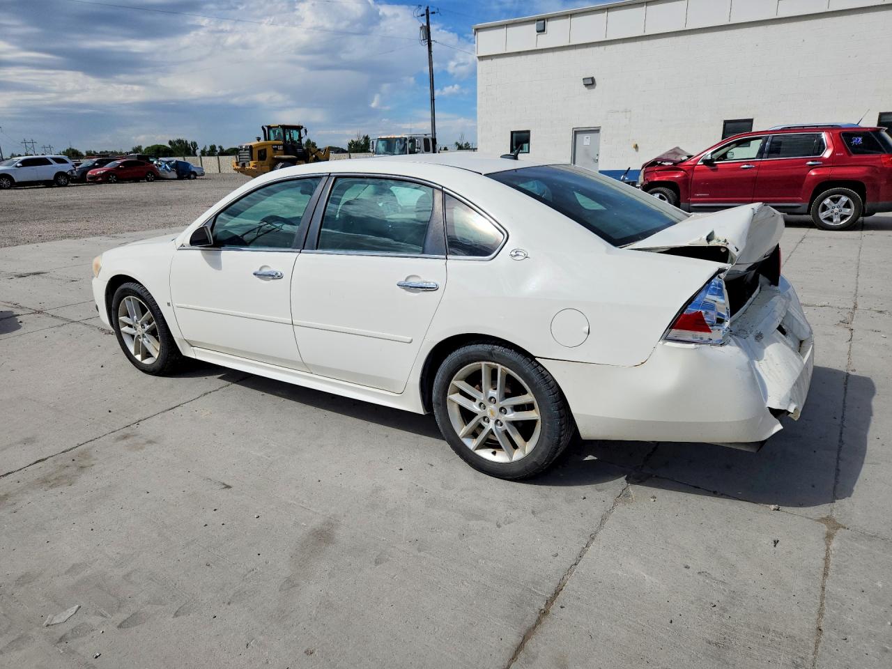 2009 Chevrolet Impala Ltz White vin: 2G1WU57M091200262
