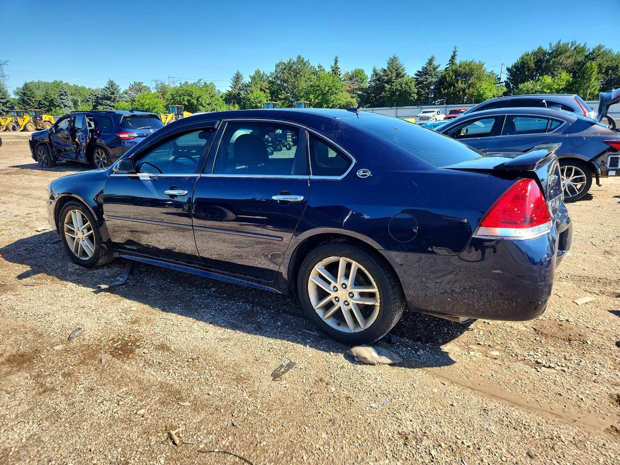 2009 Chevrolet Impala Ltz Blue vin: 2G1WU57M191174321