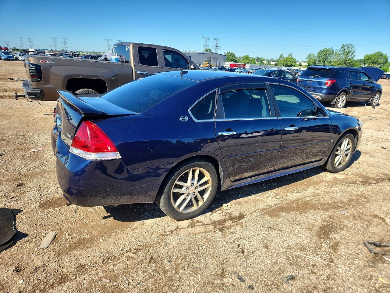2009 Chevrolet Impala Ltz Blue vin: 2G1WU57M191174321