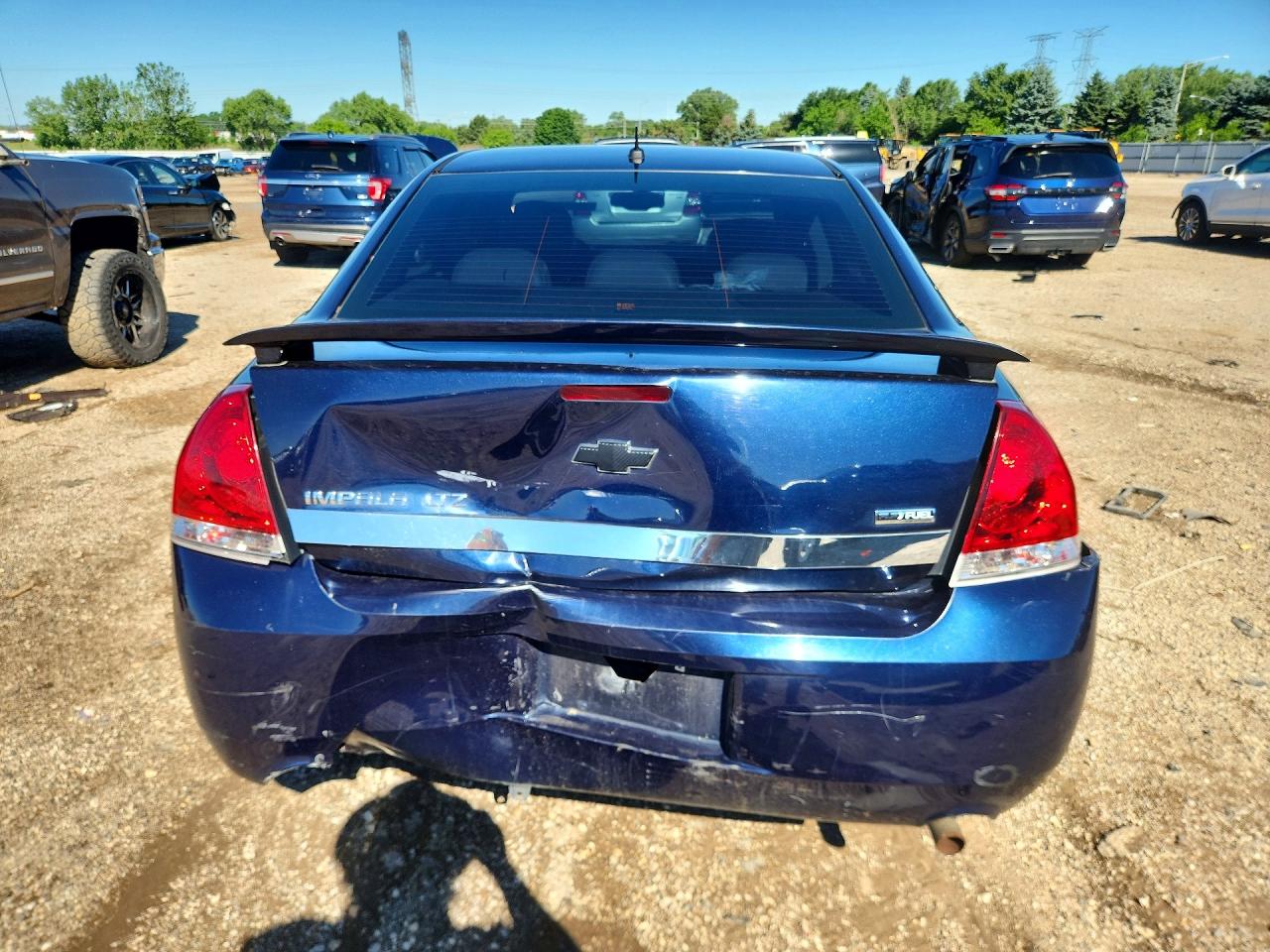 2009 Chevrolet Impala Ltz Blue vin: 2G1WU57M191174321