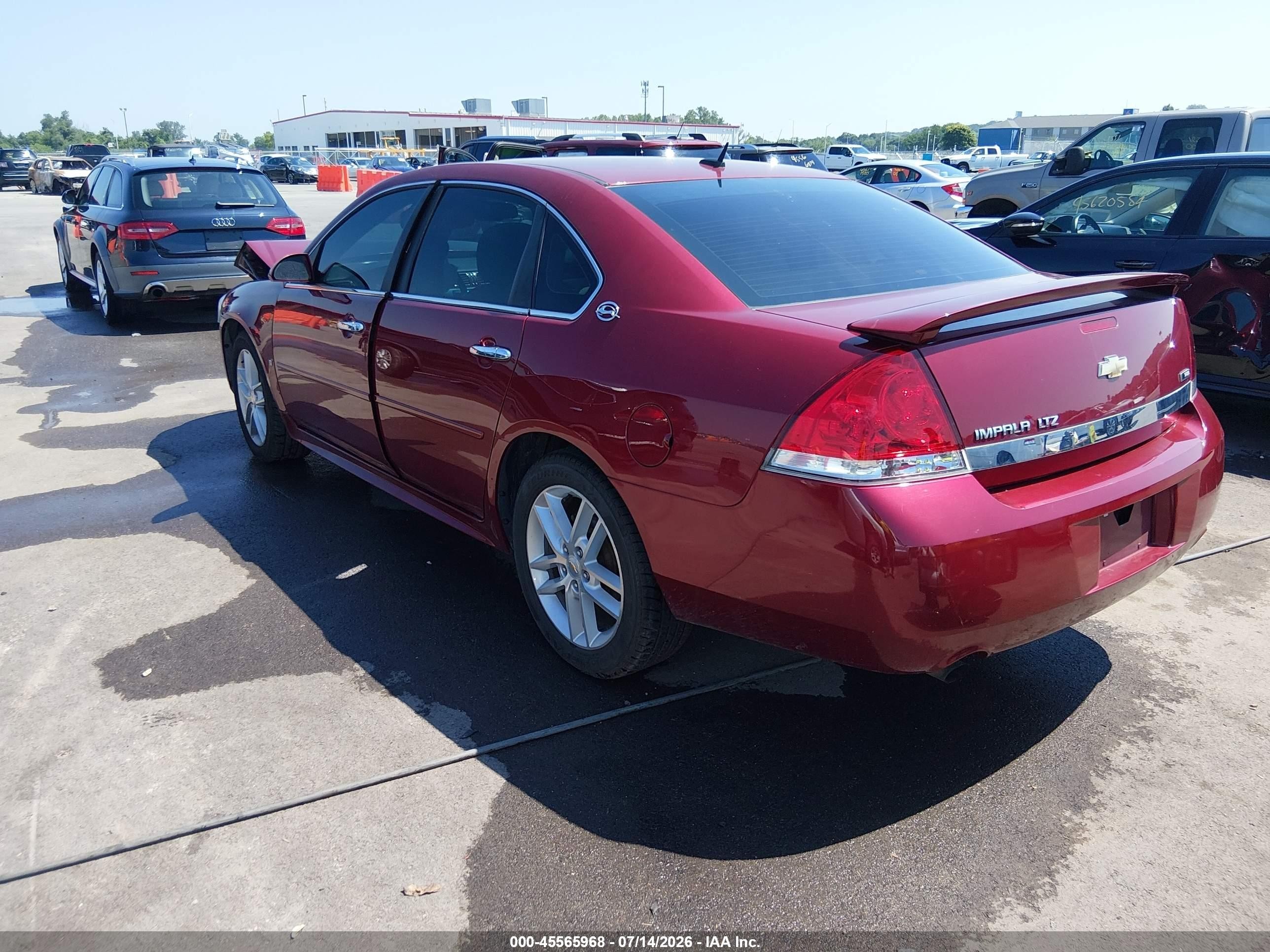 2009 Chevrolet Impala Ltz Red vin: 2G1WU57M191253939