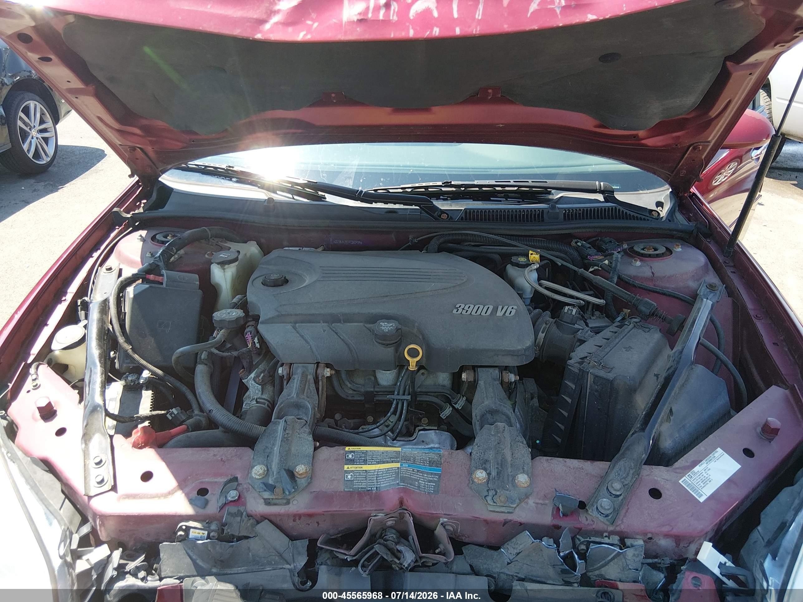 2009 Chevrolet Impala Ltz Red vin: 2G1WU57M191253939