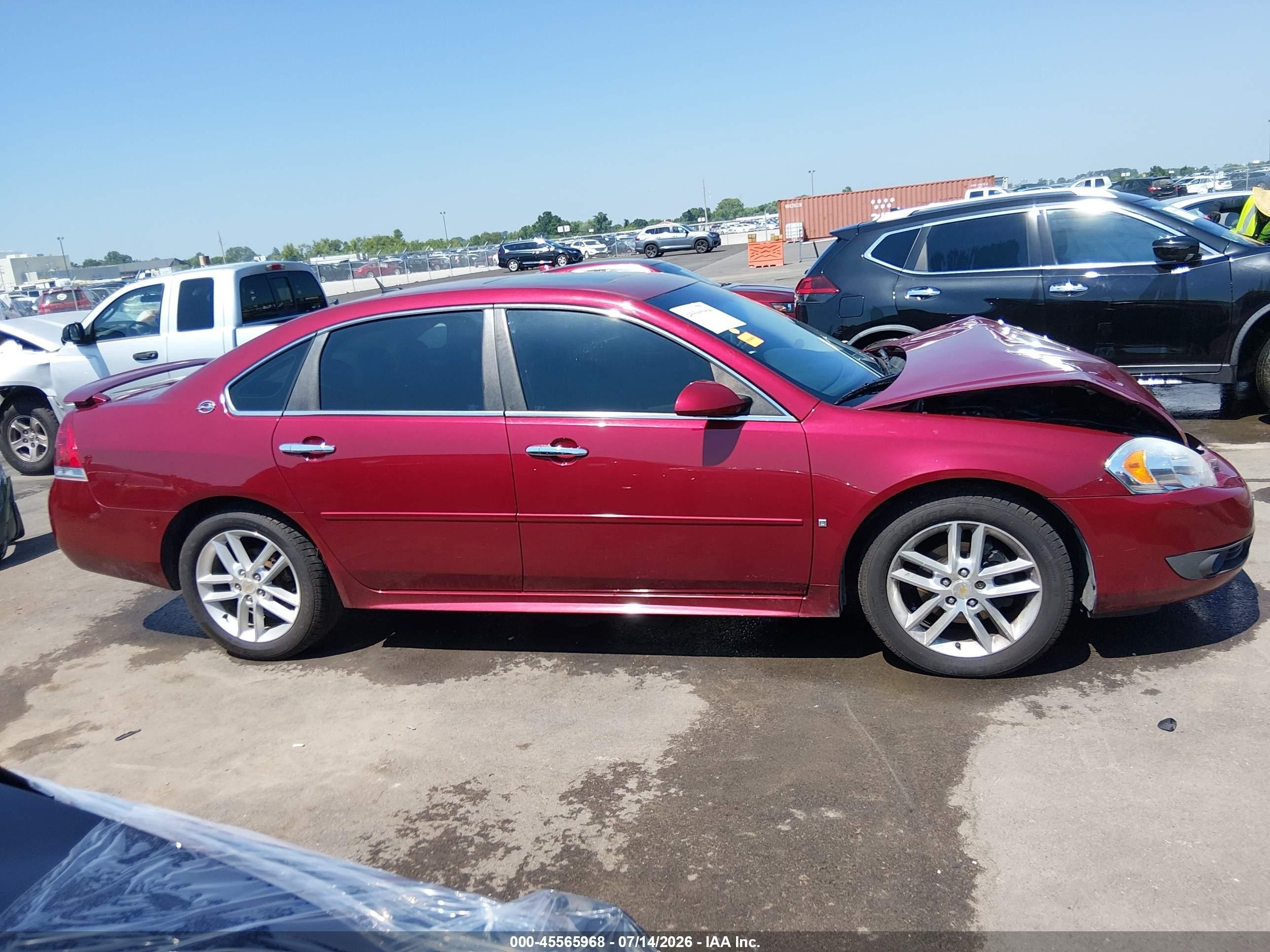 2009 Chevrolet Impala Ltz Red vin: 2G1WU57M191253939