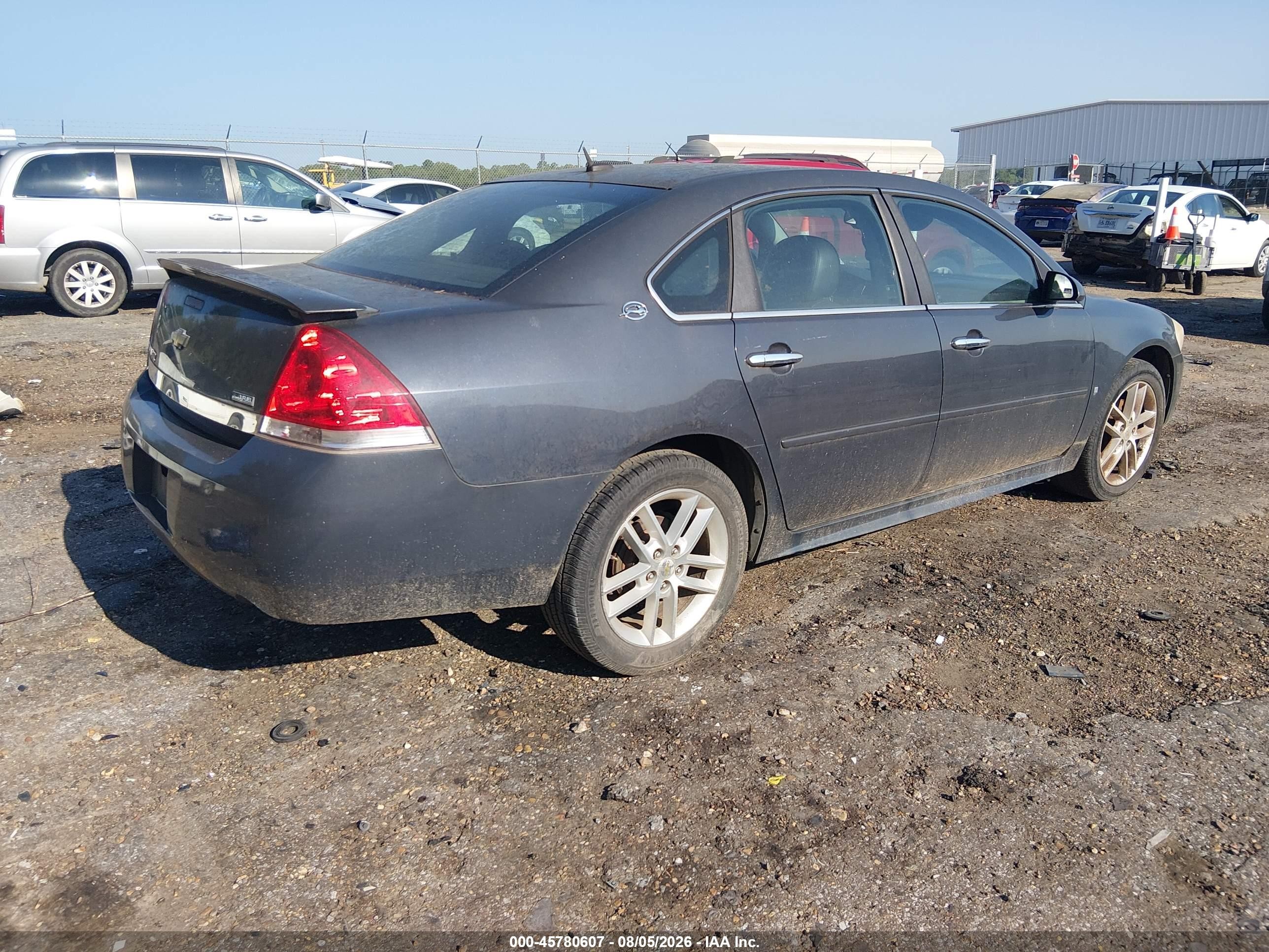 2009 Chevrolet Impala Ltz Black vin: 2G1WU57M191262883