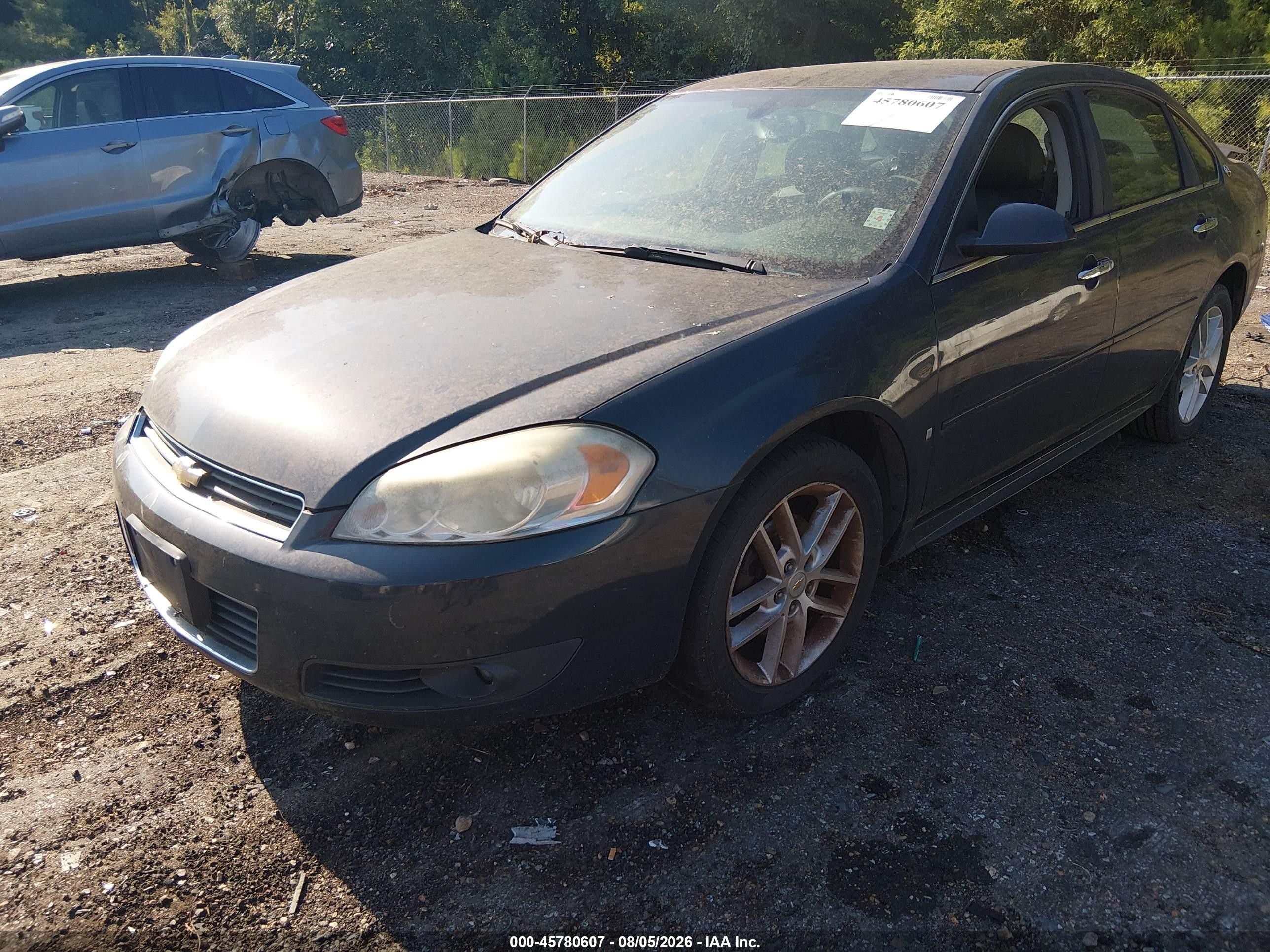 2009 Chevrolet Impala Ltz Black vin: 2G1WU57M191262883