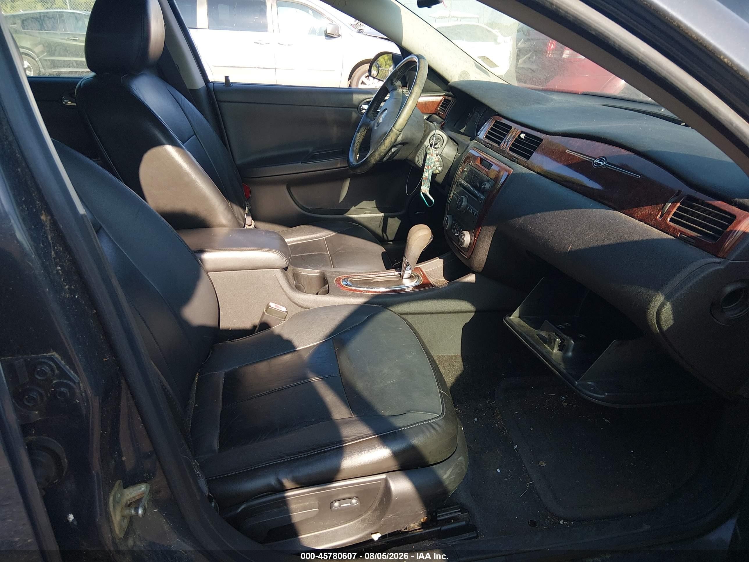 2009 Chevrolet Impala Ltz Black vin: 2G1WU57M191262883