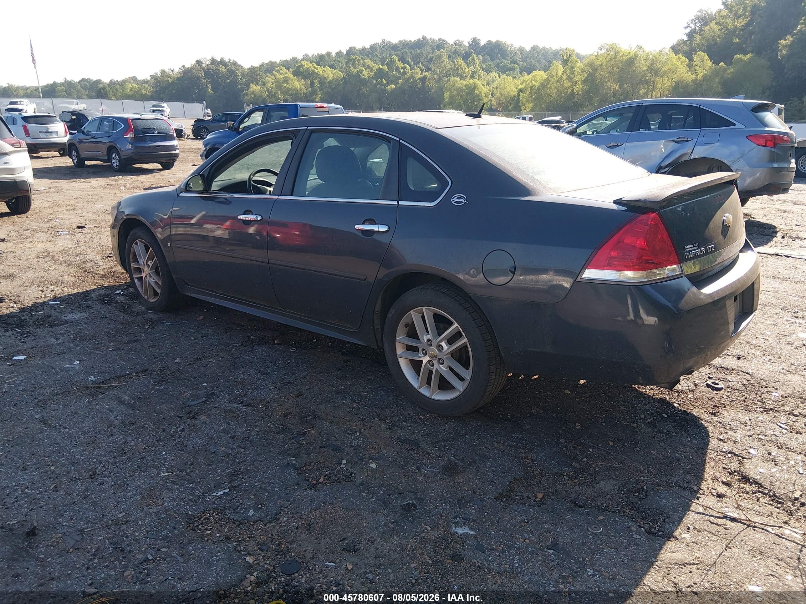 2009 Chevrolet Impala Ltz Black vin: 2G1WU57M191262883