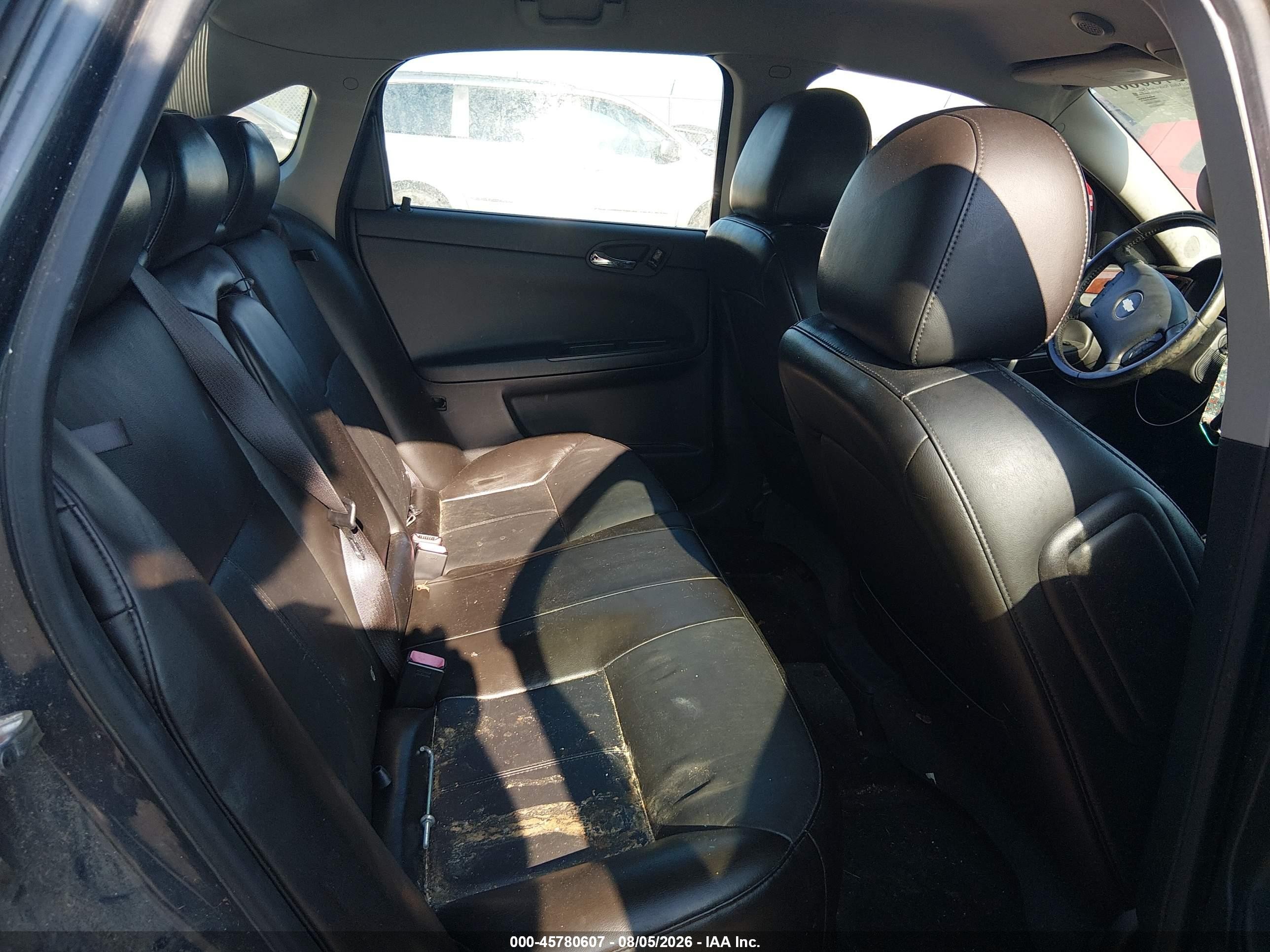 2009 Chevrolet Impala Ltz Black vin: 2G1WU57M191262883