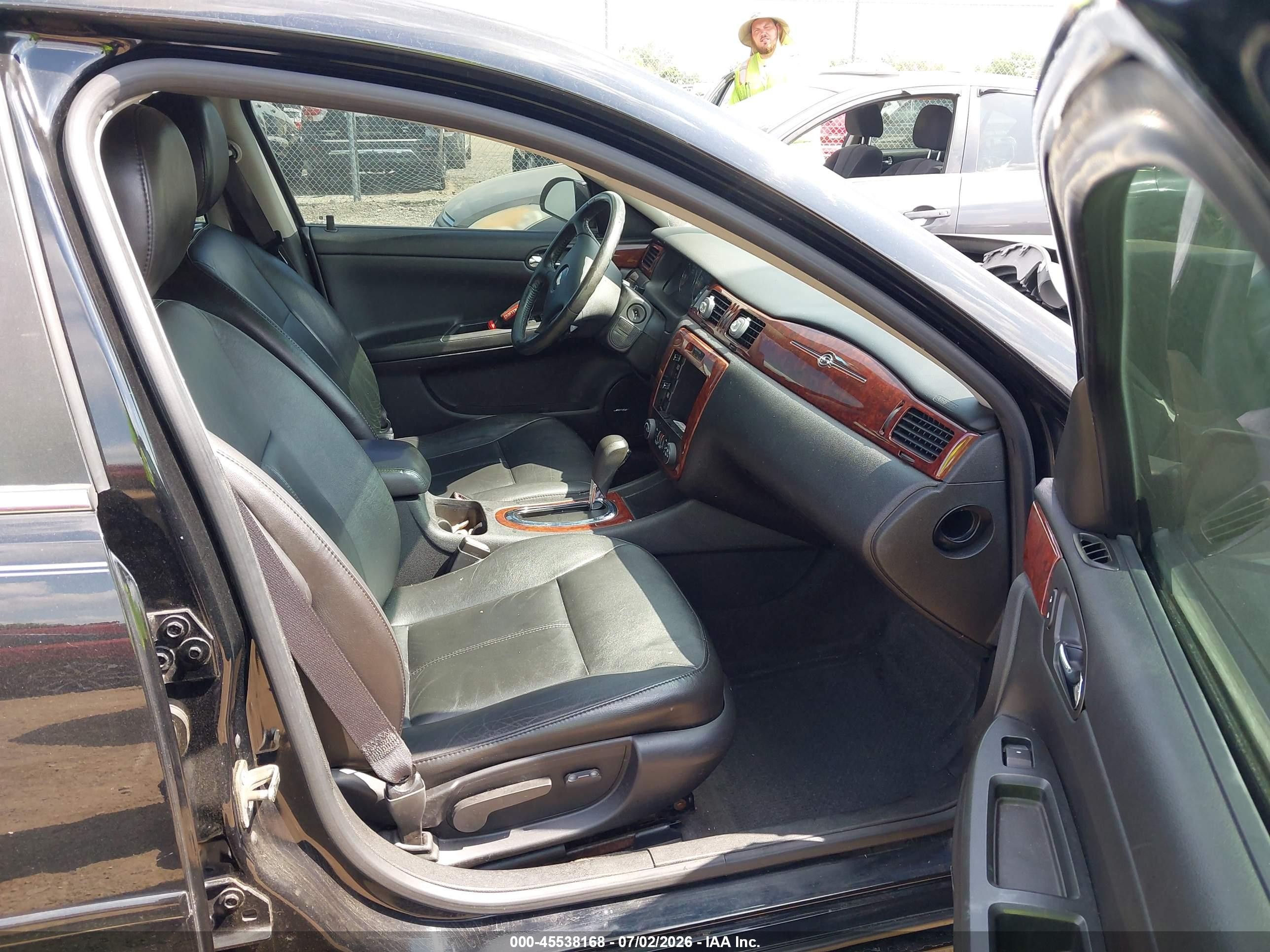2009 Chevrolet Impala Ltz Black vin: 2G1WU57M291261015