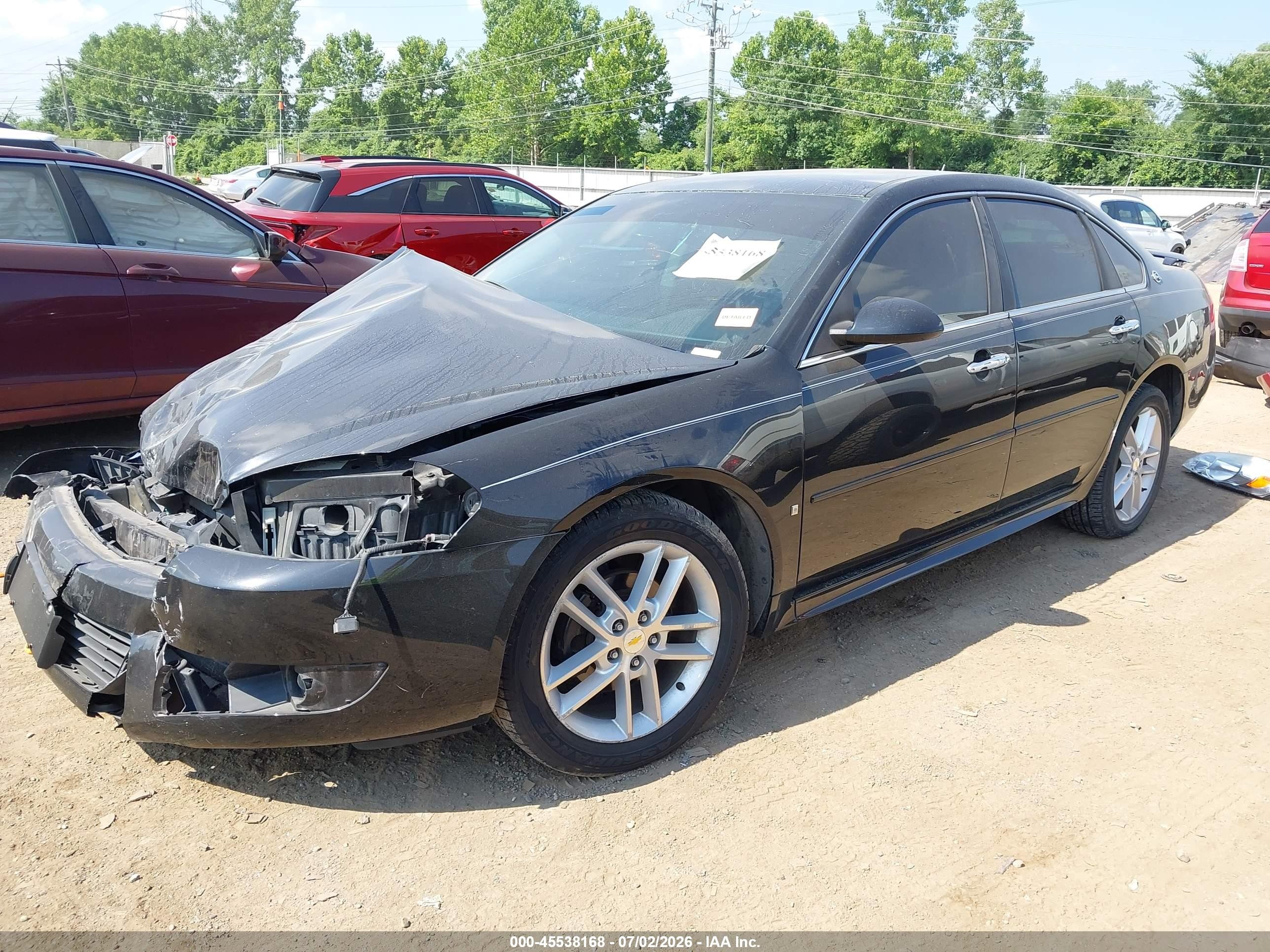 2009 Chevrolet Impala Ltz Black vin: 2G1WU57M291261015