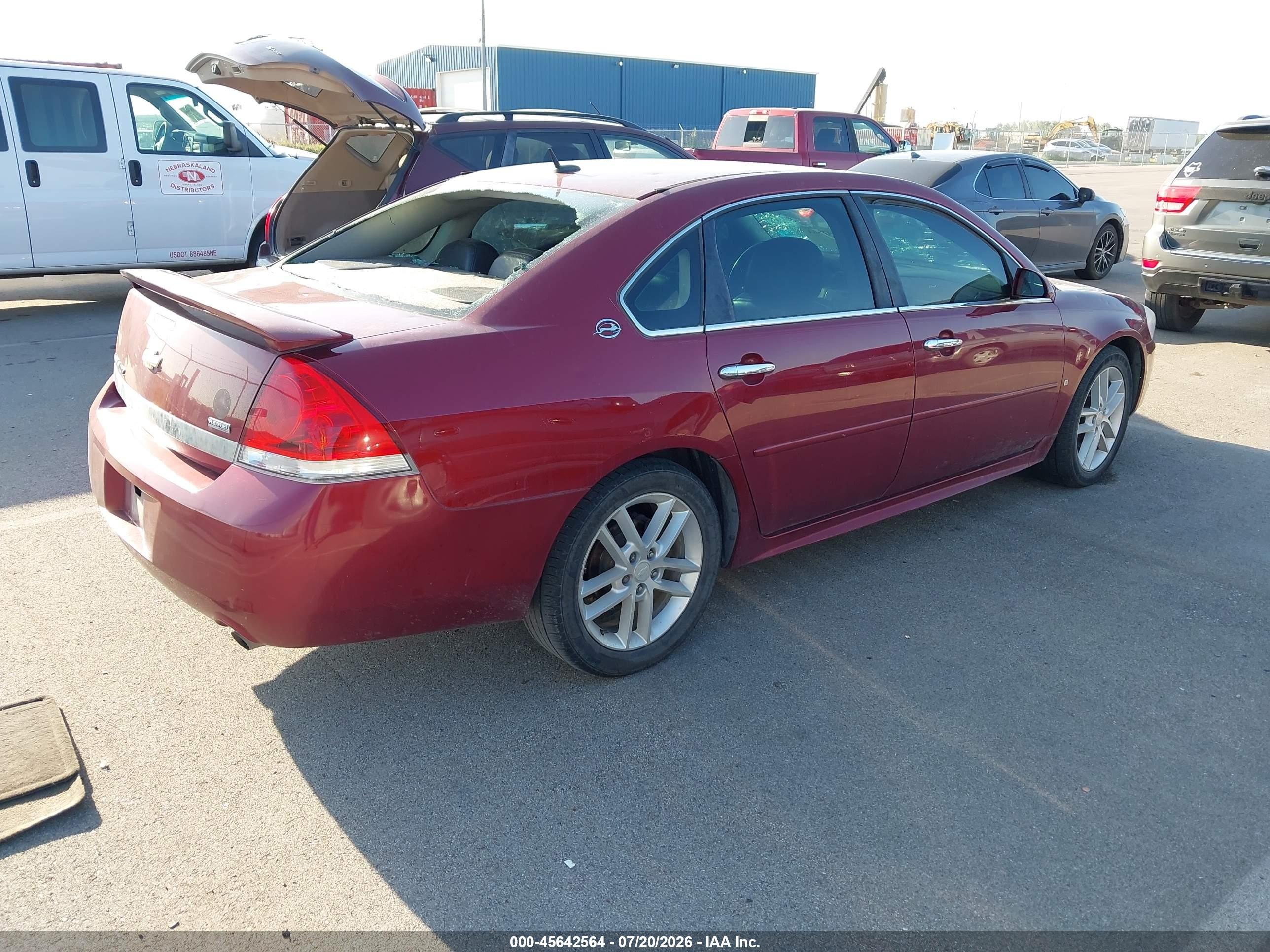 2009 Chevrolet Impala Ltz Красный vin: 2G1WU57M391104660