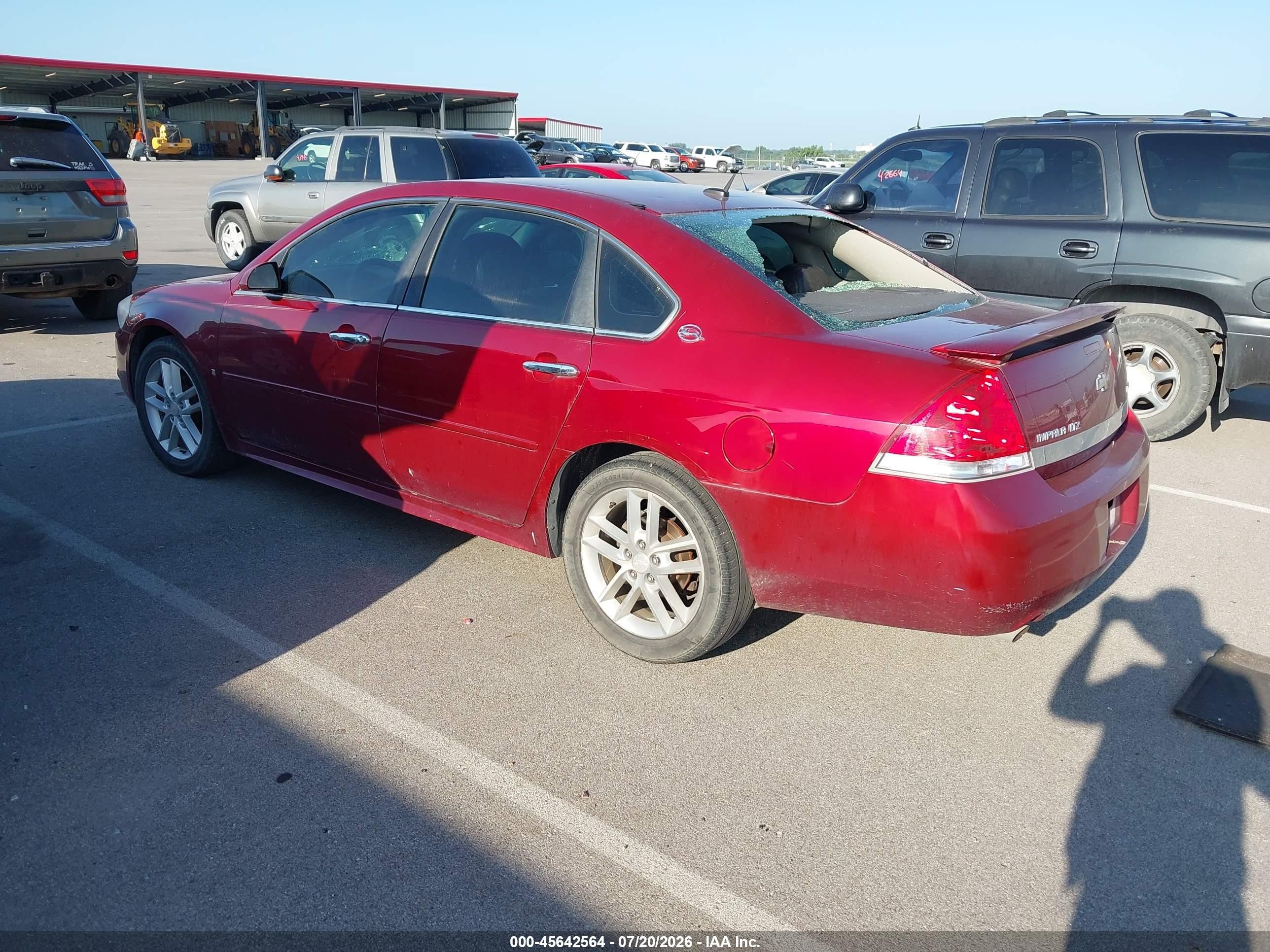 2009 Chevrolet Impala Ltz Красный vin: 2G1WU57M391104660