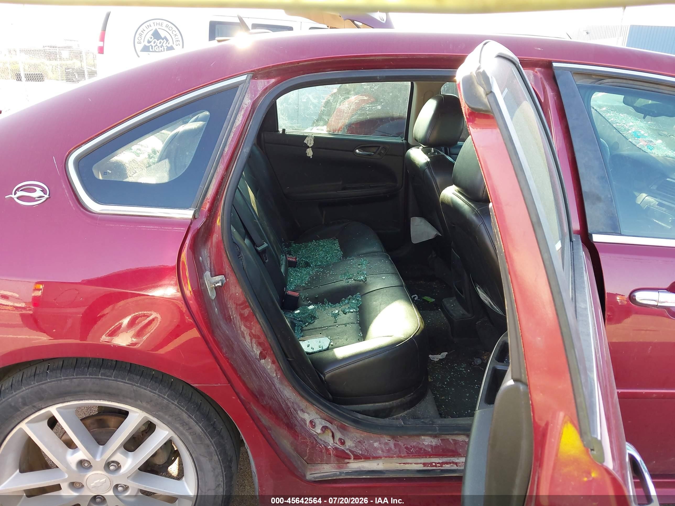 2009 Chevrolet Impala Ltz Красный vin: 2G1WU57M391104660