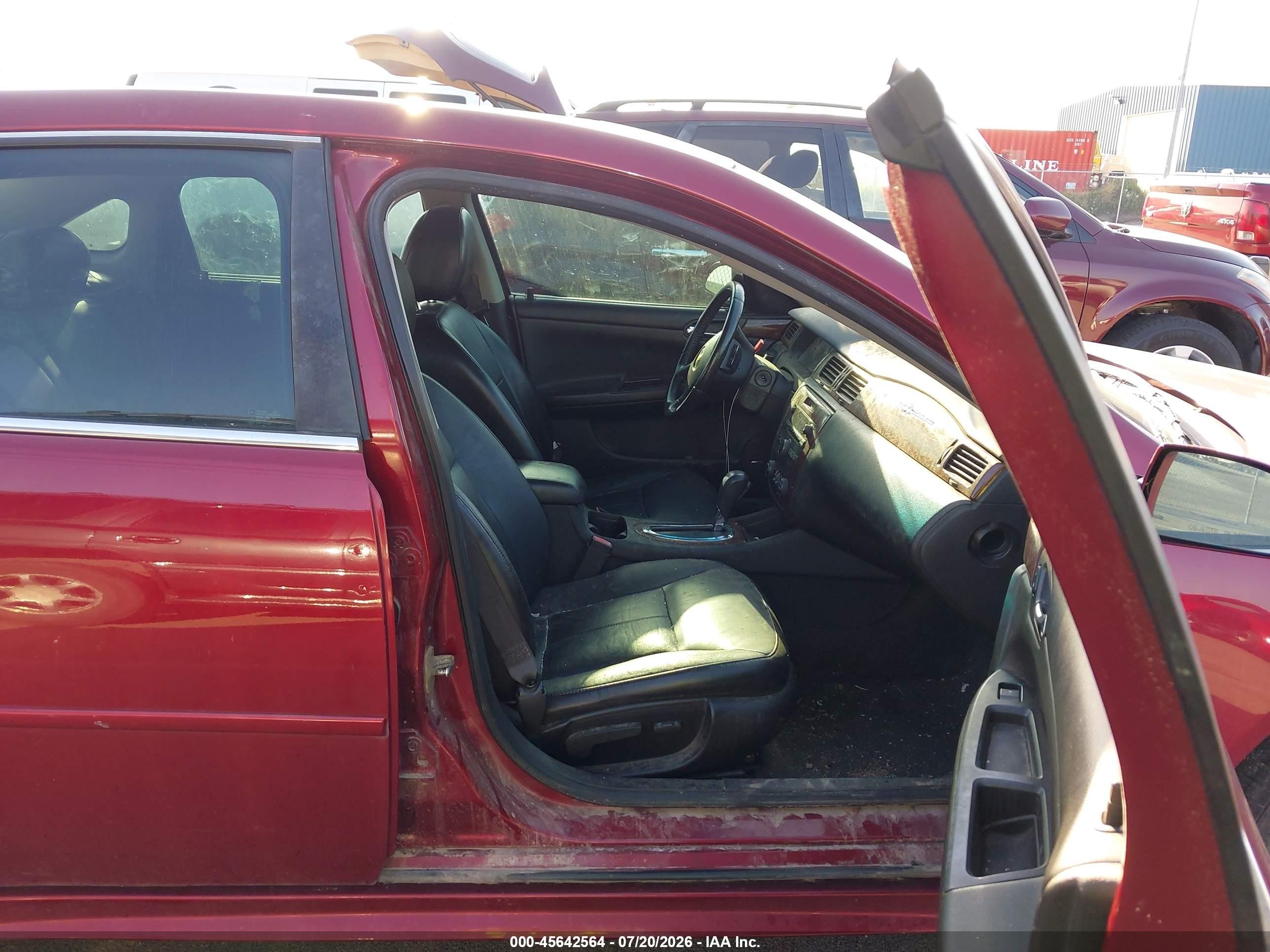 2009 Chevrolet Impala Ltz Красный vin: 2G1WU57M391104660