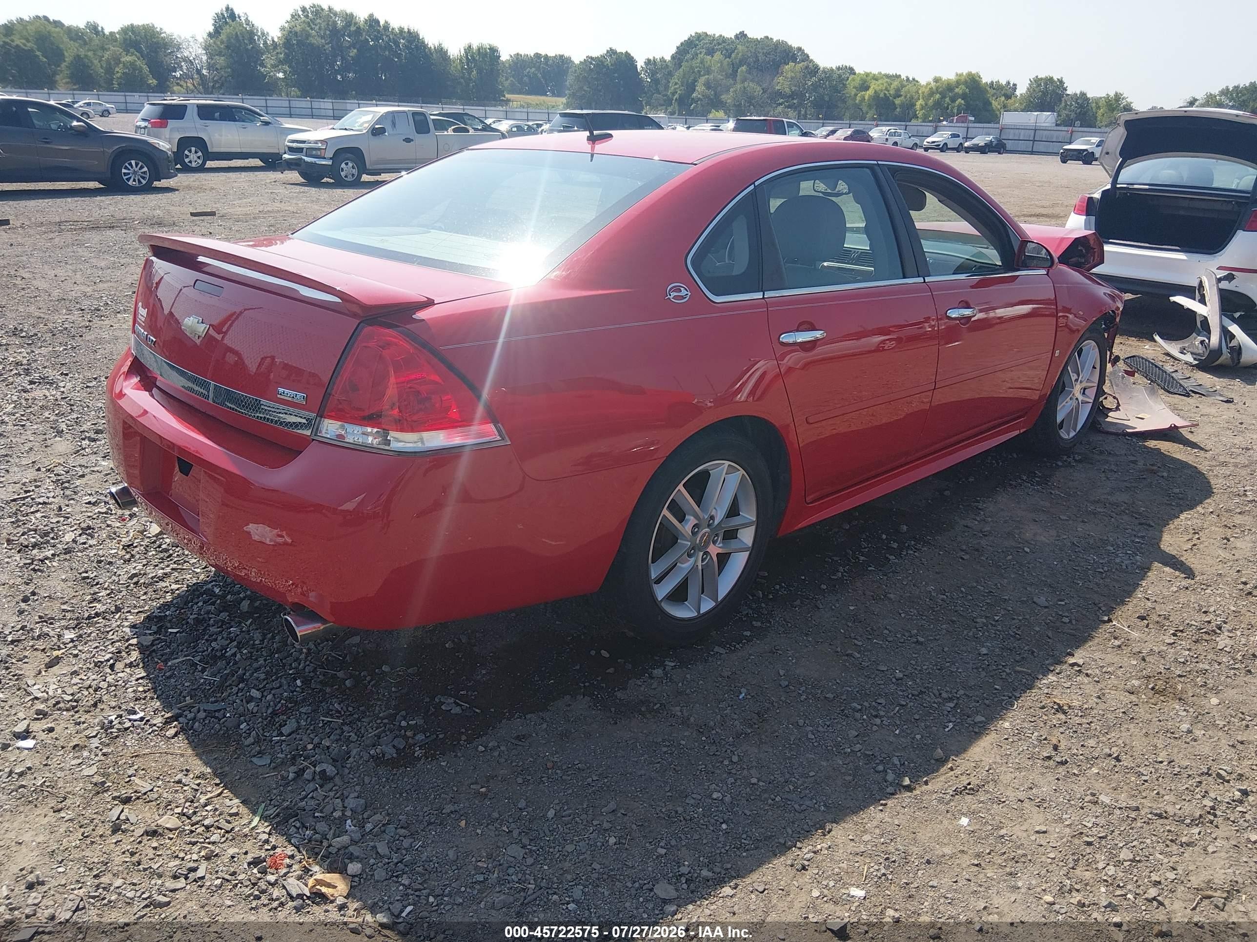 2009 Chevrolet Impala Ltz Red vin: 2G1WU57M991228044