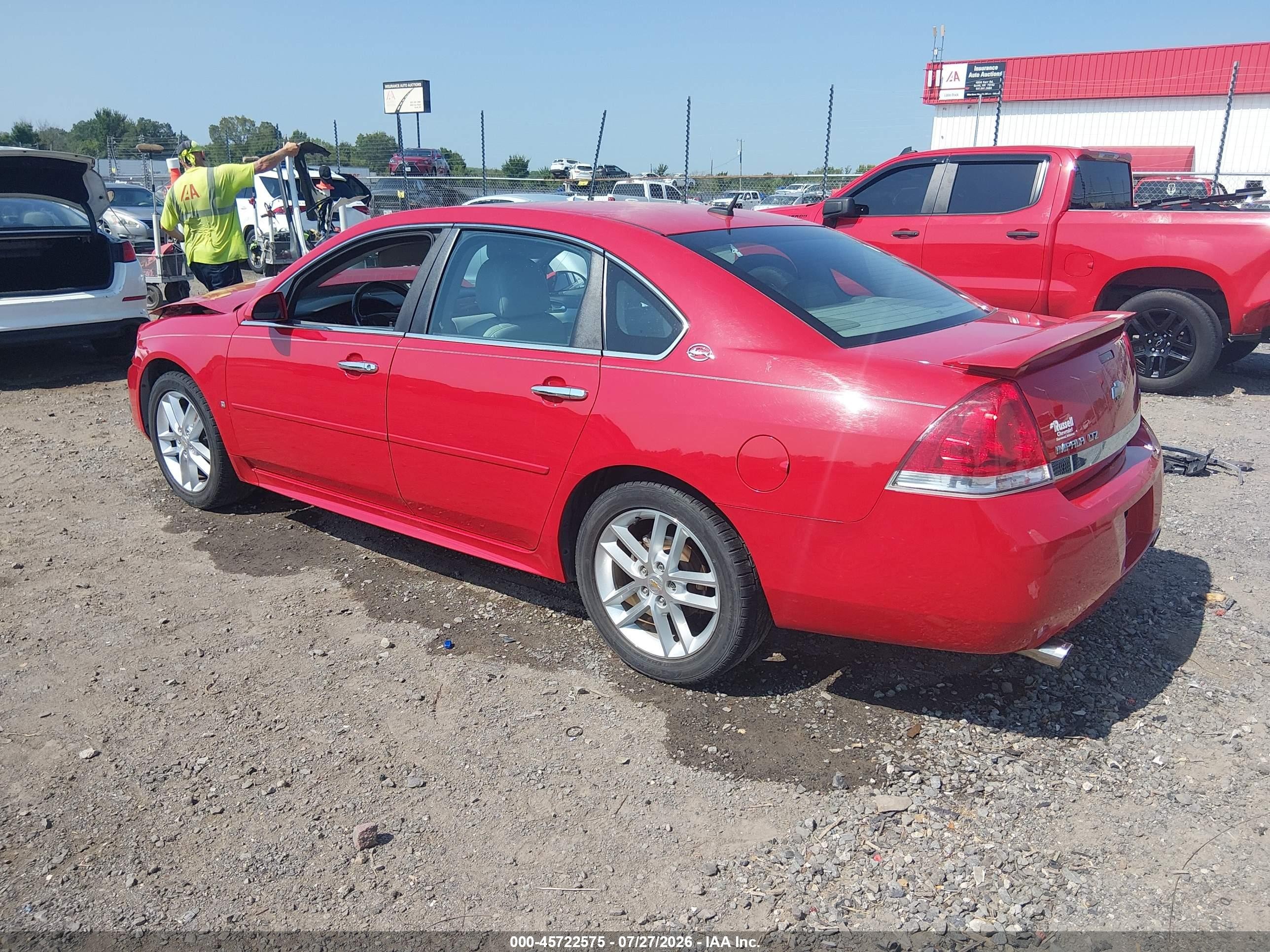 2009 Chevrolet Impala Ltz Red vin: 2G1WU57M991228044