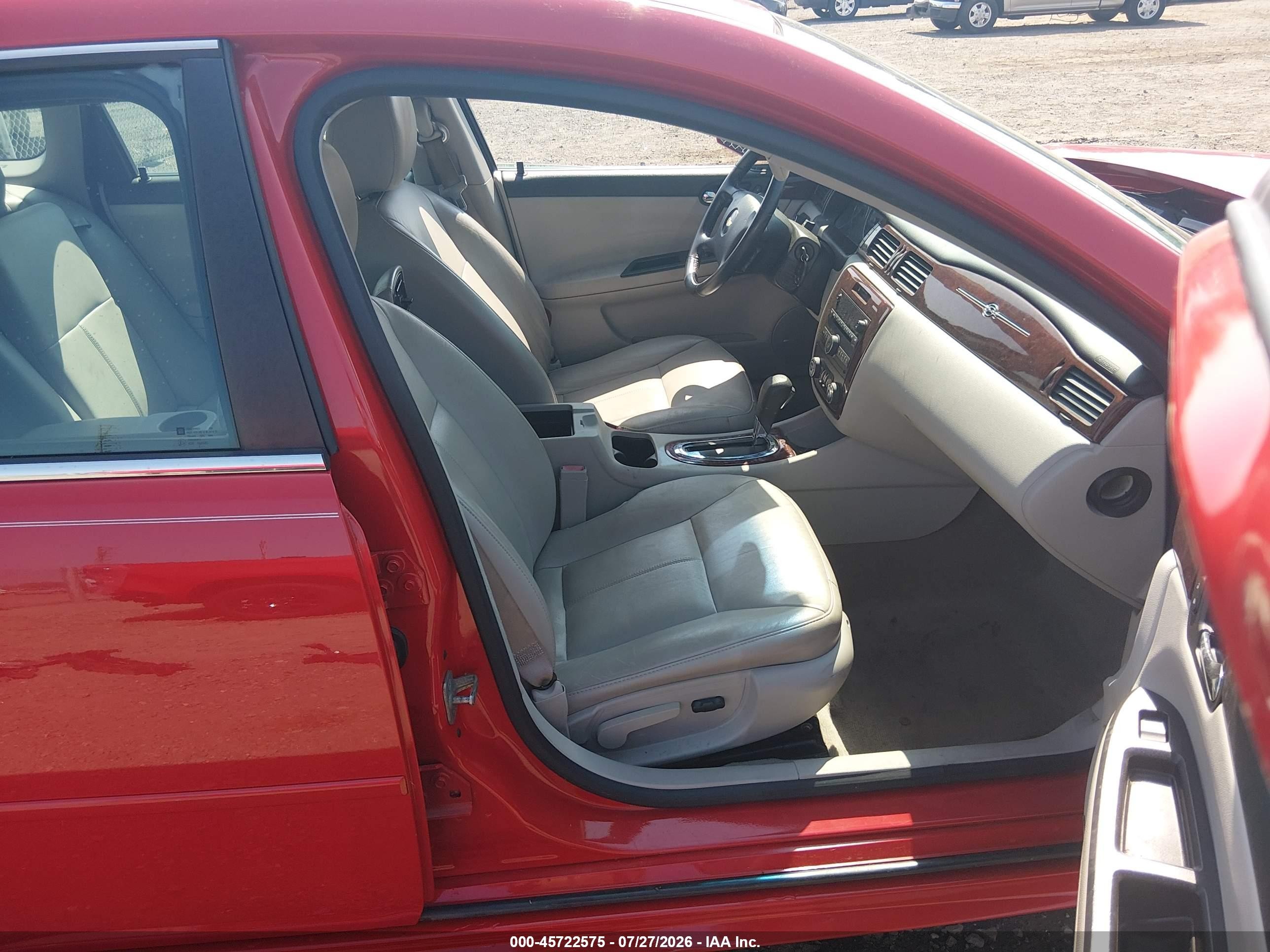 2009 Chevrolet Impala Ltz Red vin: 2G1WU57M991228044
