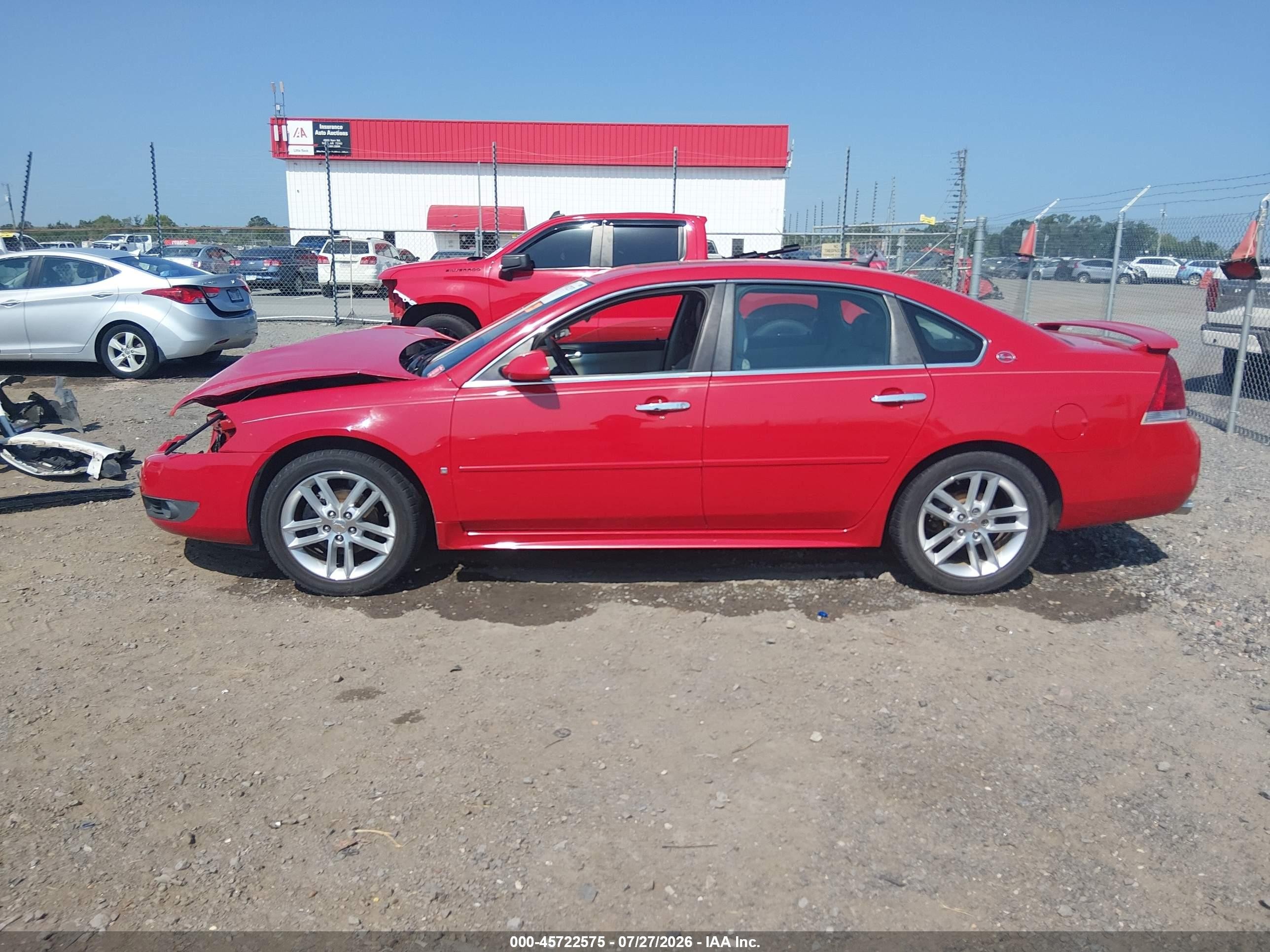 2009 Chevrolet Impala Ltz Red vin: 2G1WU57M991228044