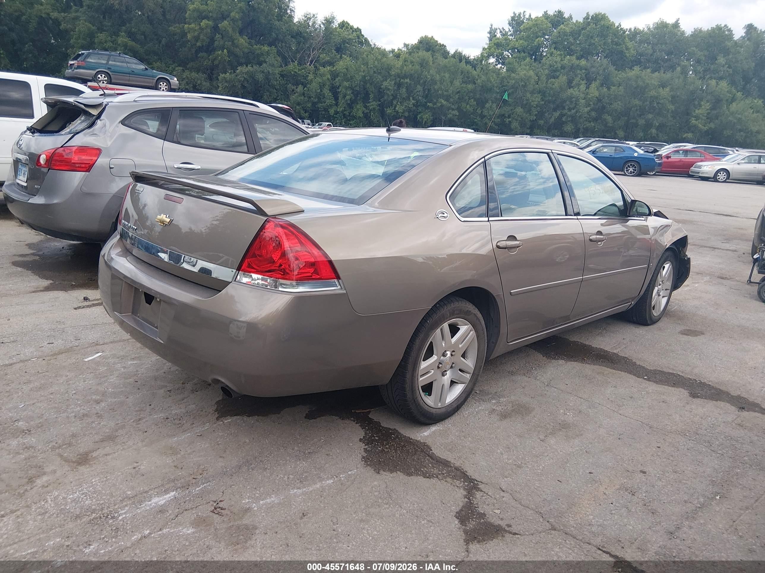 2006 Chevrolet Impala Ltz Brown vin: 2G1WU581069377637