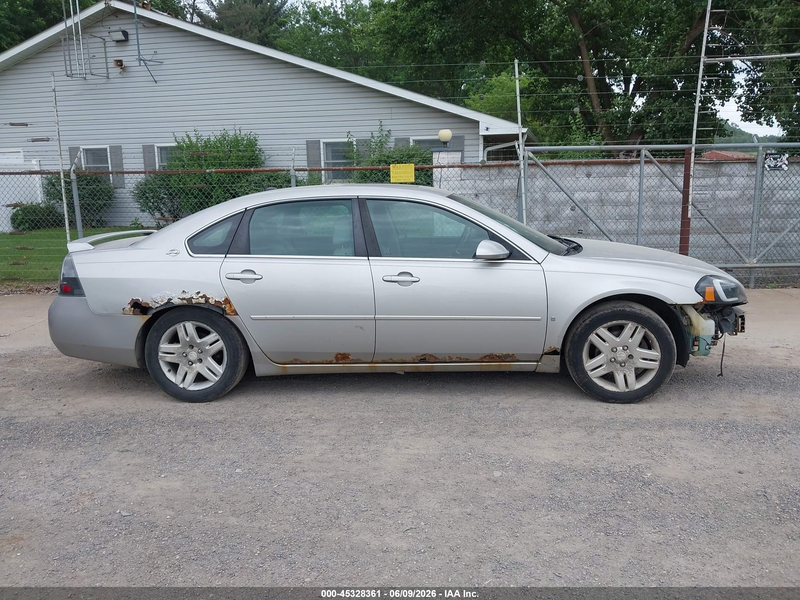 2006 Chevrolet Impala Ltz Gray vin: 2G1WU581469258909