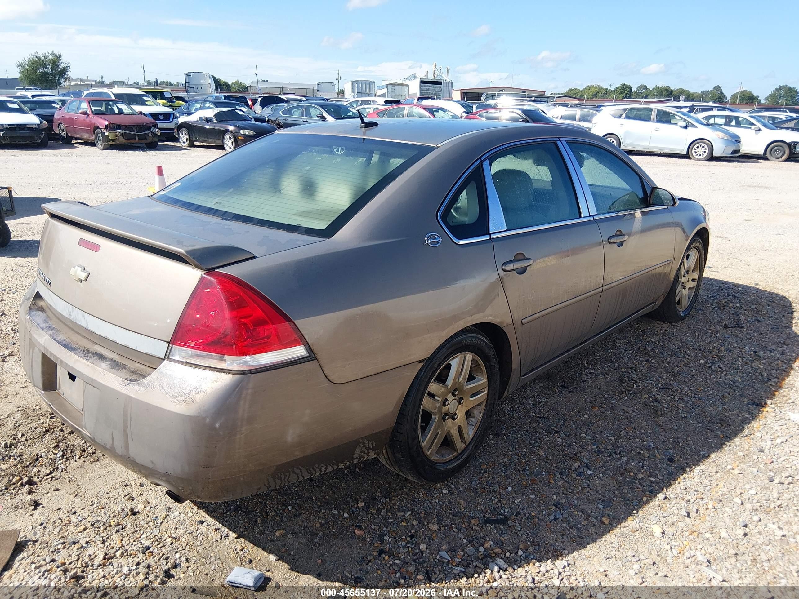 2006 Chevrolet Impala Ltz Gold vin: 2G1WU581769244874