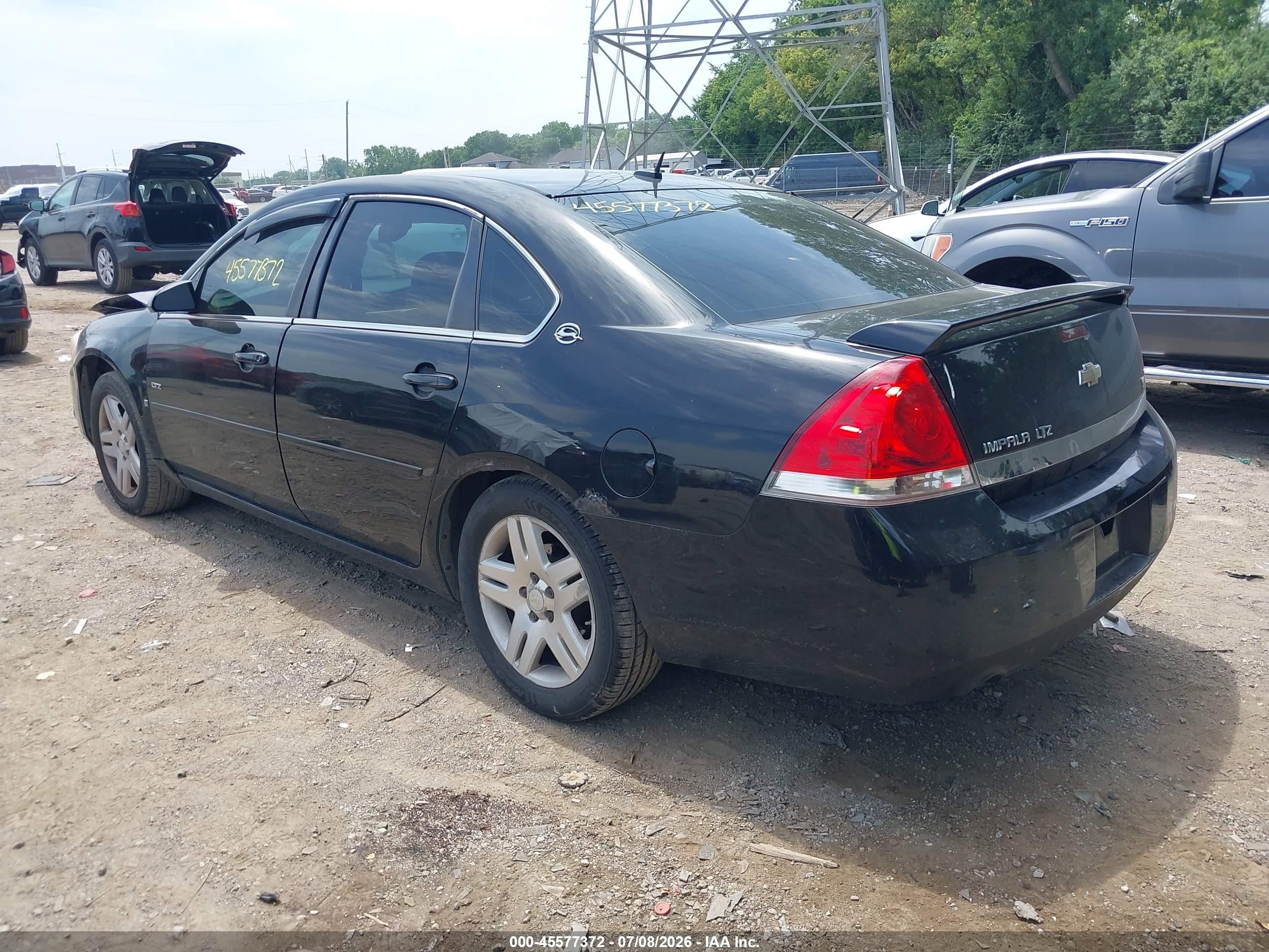 2006 Chevrolet Impala Ltz Black vin: 2G1WU581869408519
