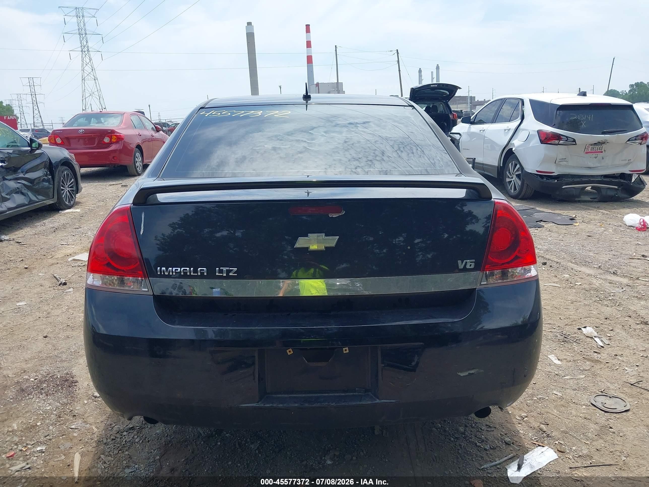 2006 Chevrolet Impala Ltz Black vin: 2G1WU581869408519